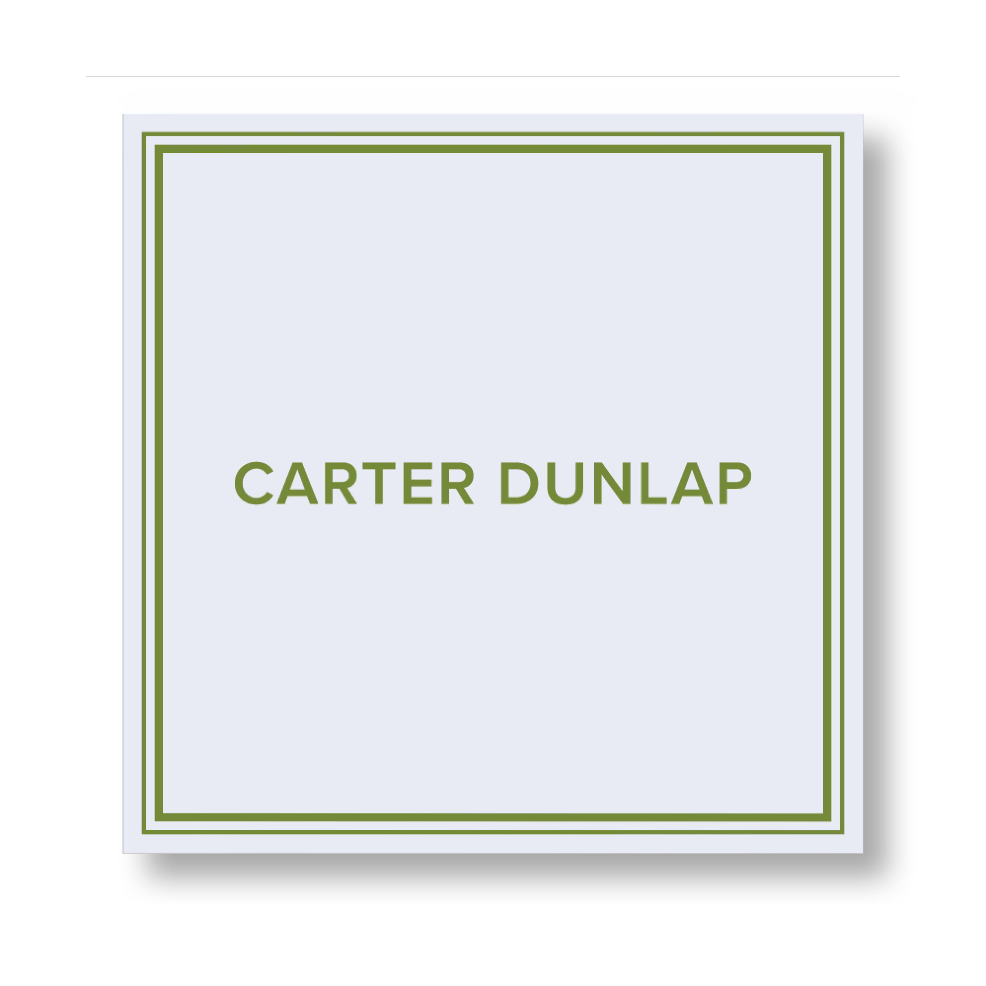 Sans Serif Simple Border Sticker