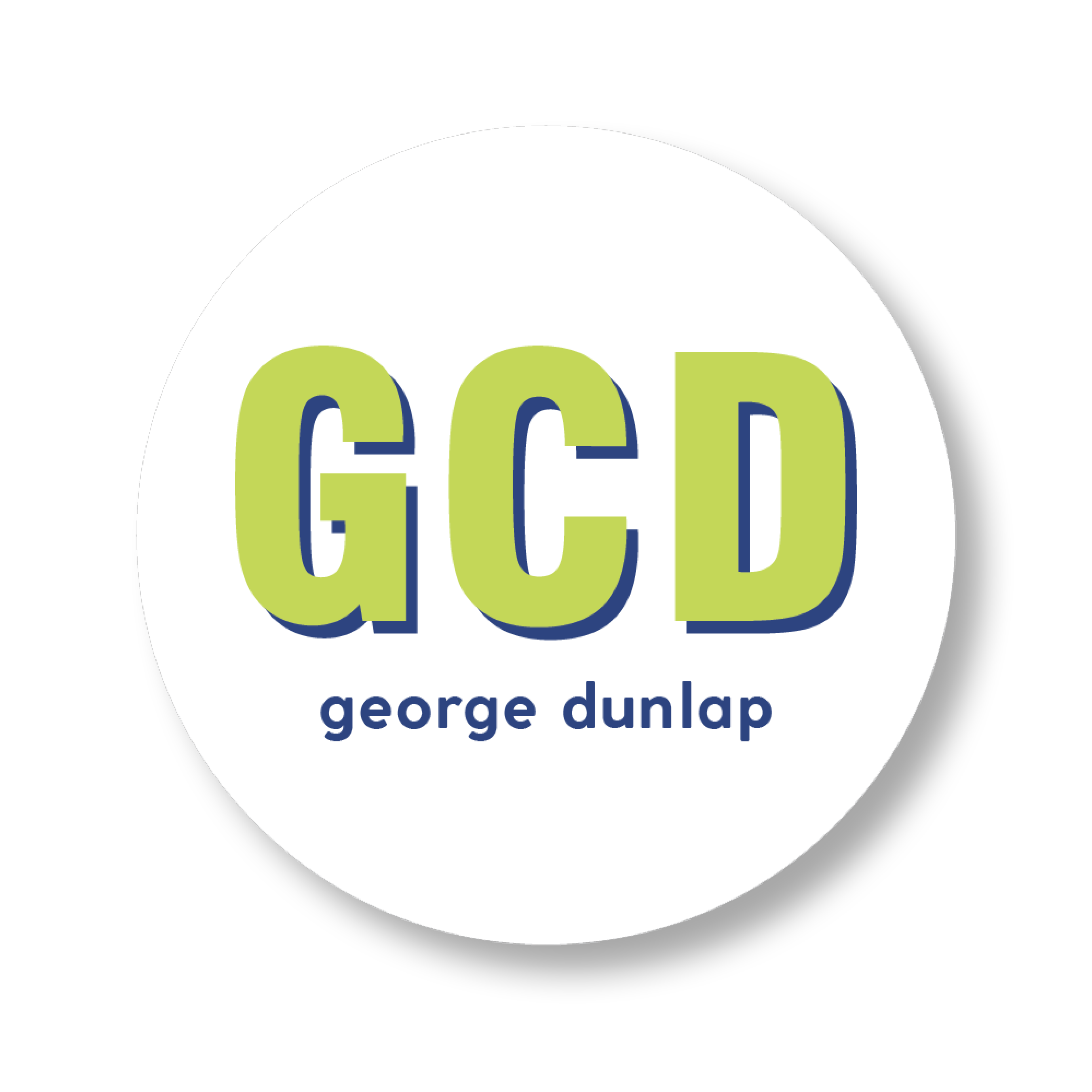 Block Shadow Boys Initials Sticker