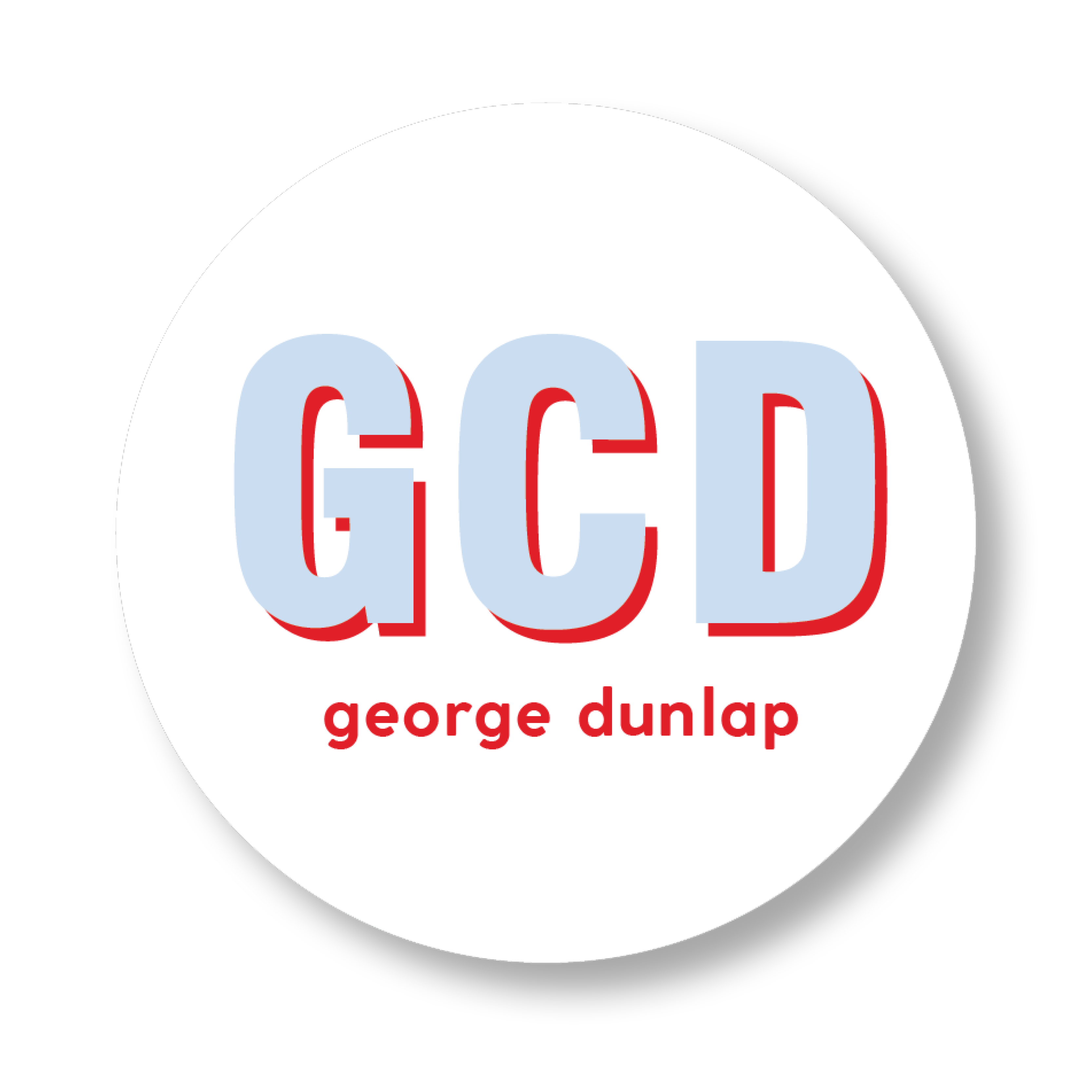 Block Shadow Boys Initials Sticker