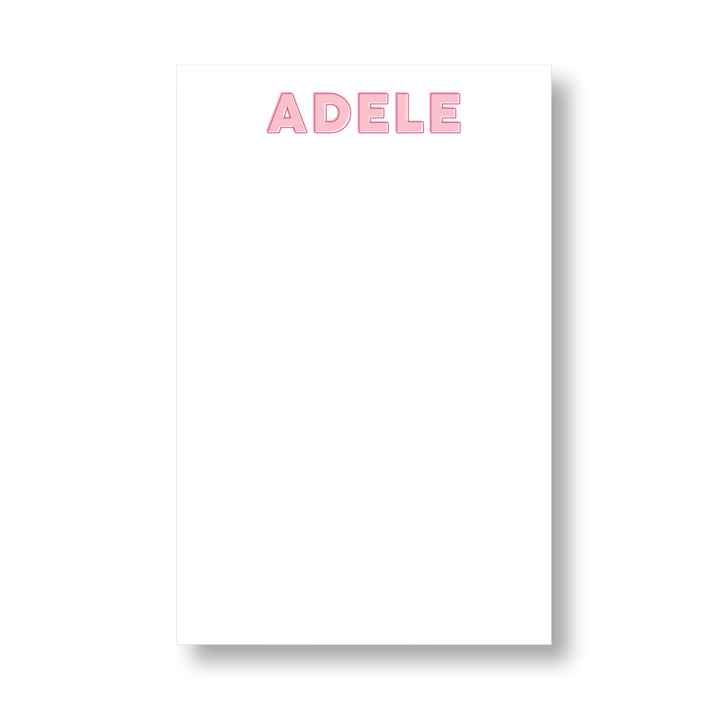 Block Outline Name Notepad