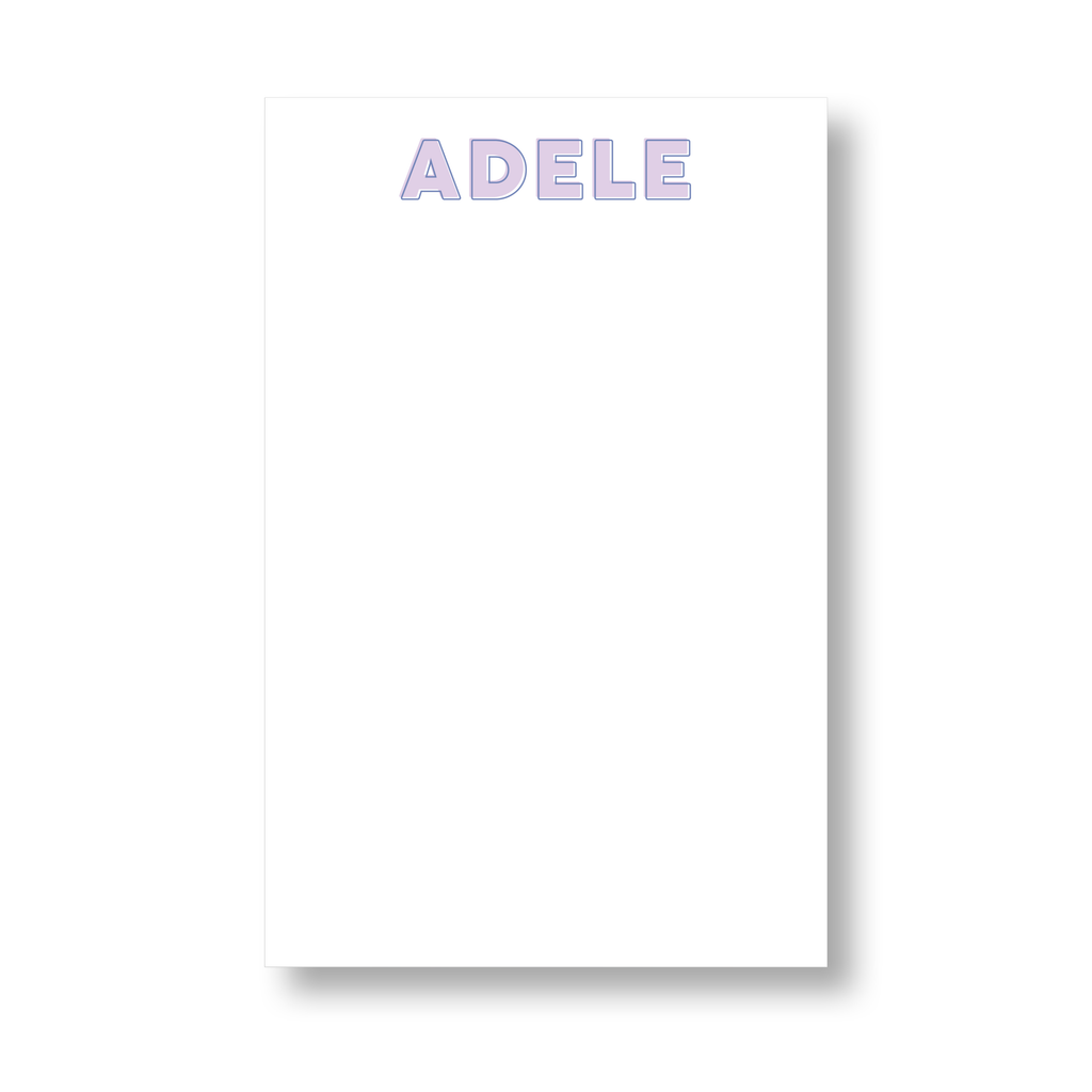 Block Outline Name Notepad