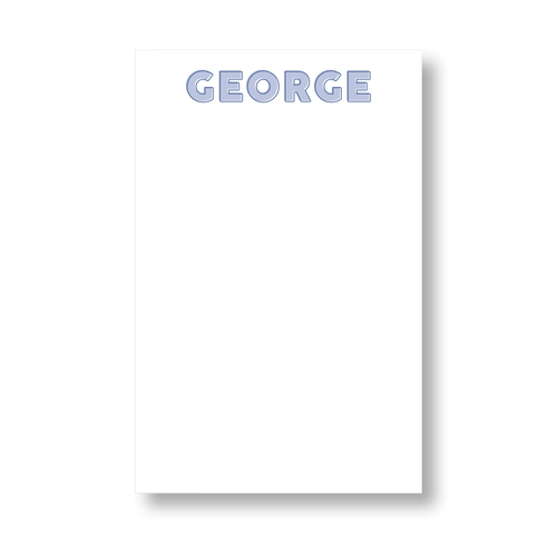 Block Outline Name Notepad