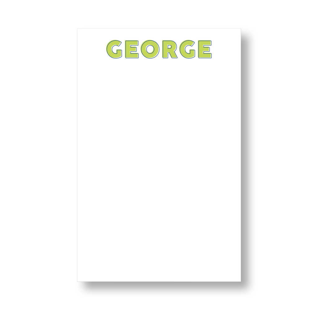 Block Outline Name Notepad