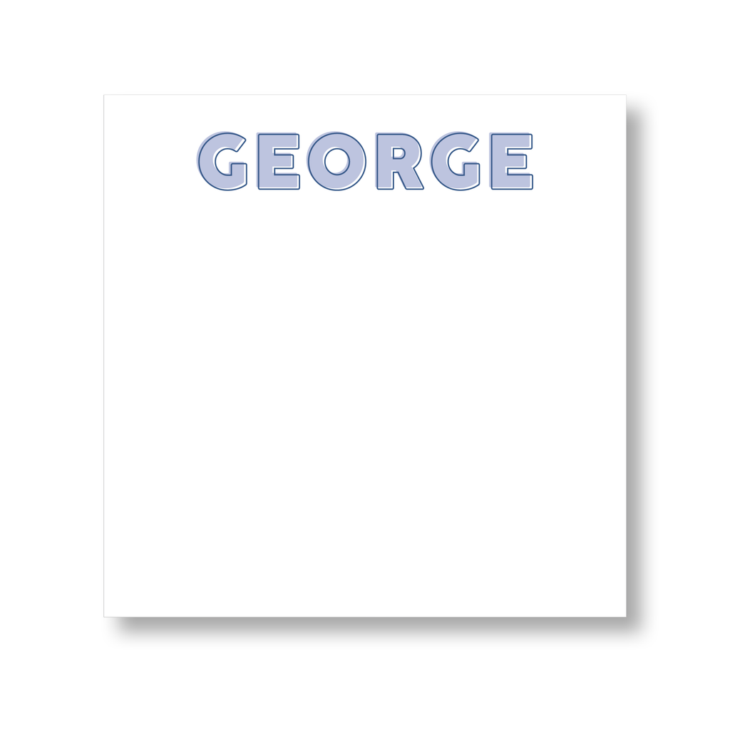 Block Outline Name Notepad