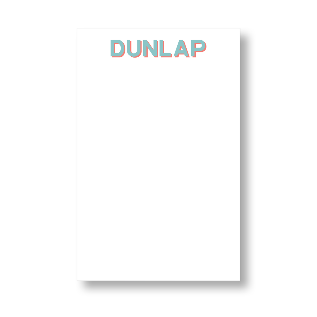 Block Shadow Name Notepad