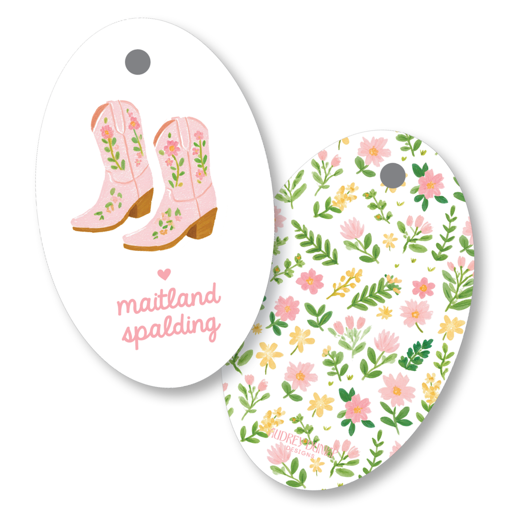 Cowgirl Boots Oval Tag