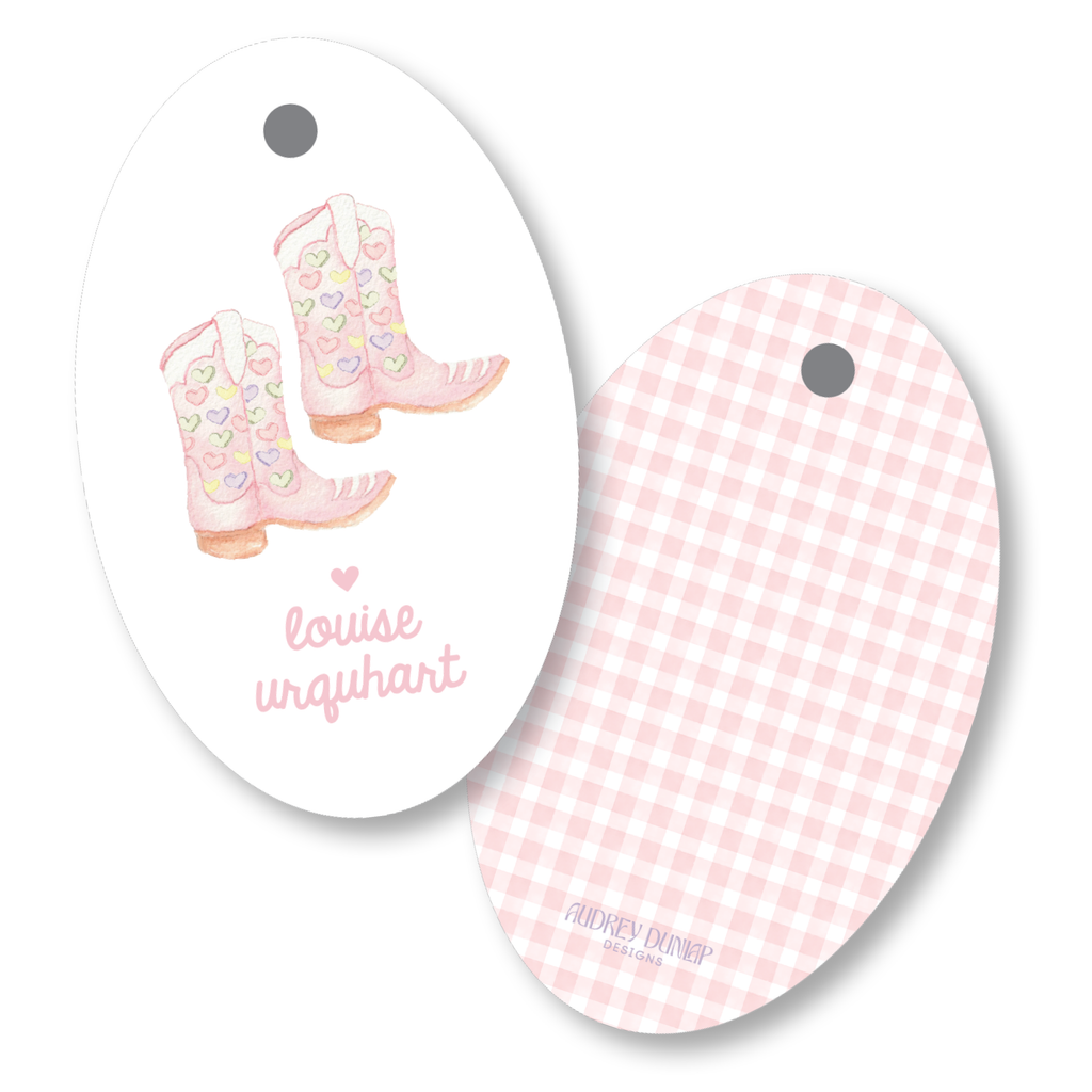 Cowgirl Boots Oval Tag