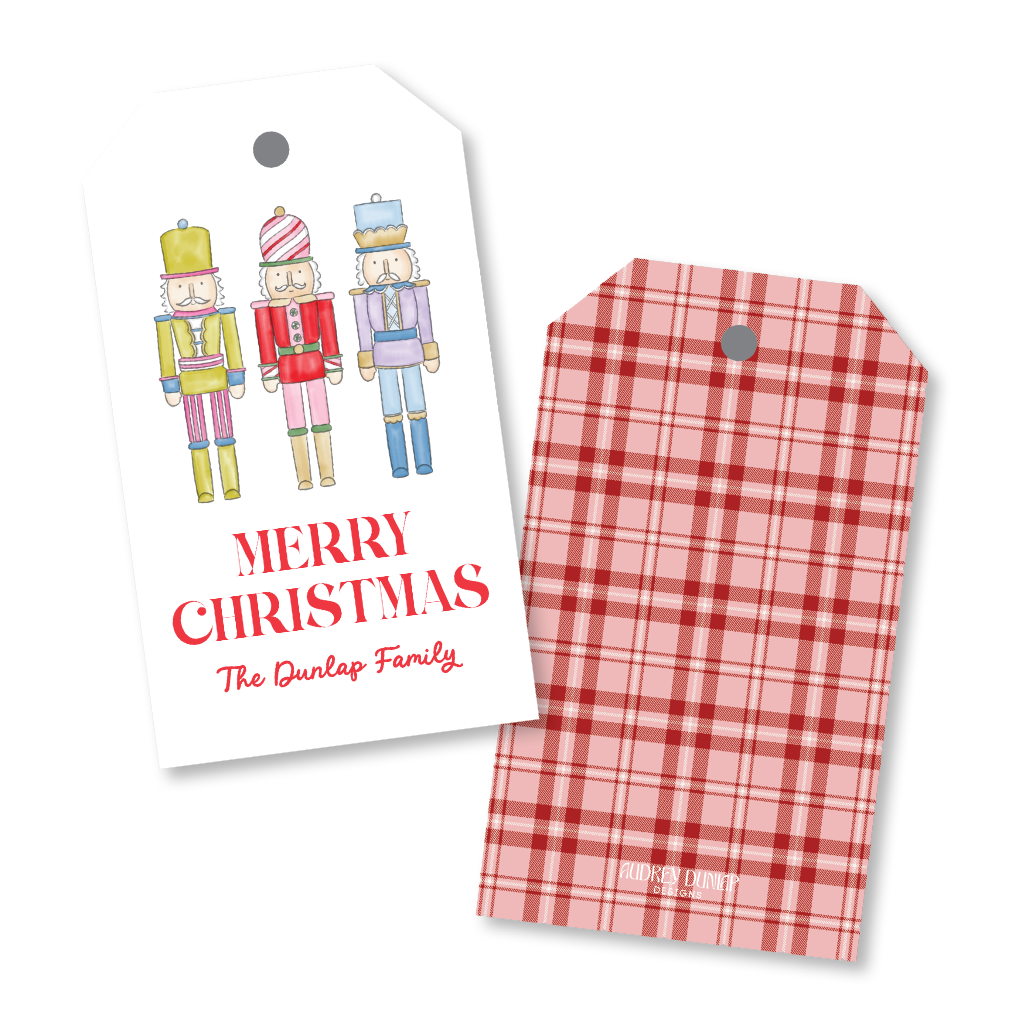 Nutcracker Christmas Tag