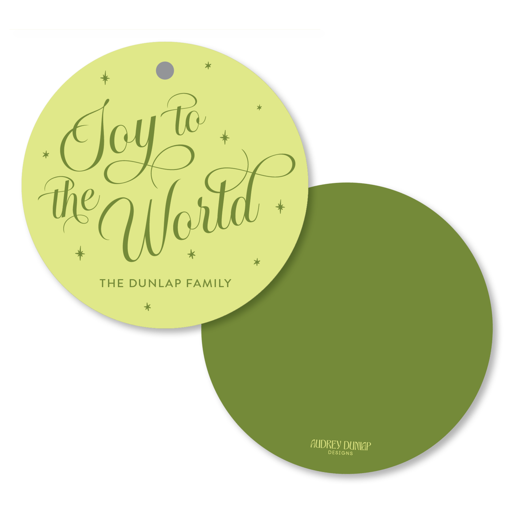 Joy To The World Round Tag