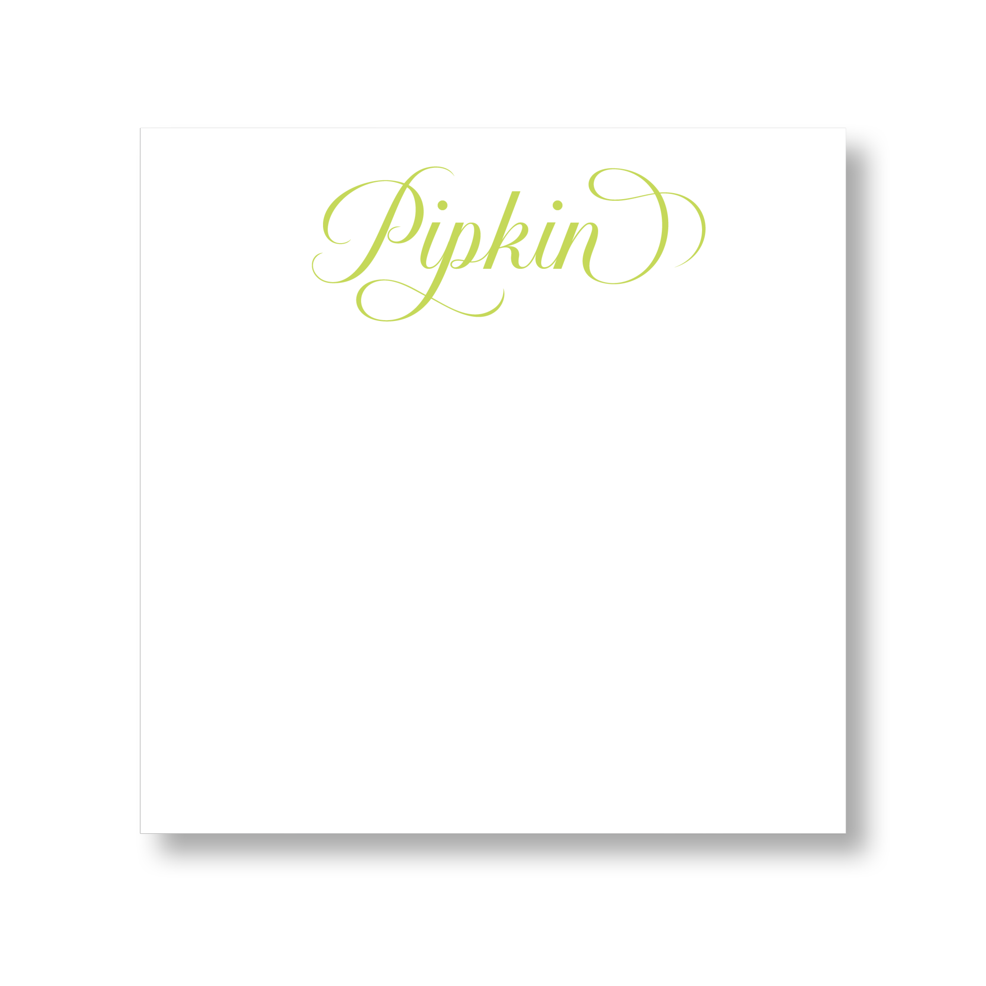Fancy Script Notepad