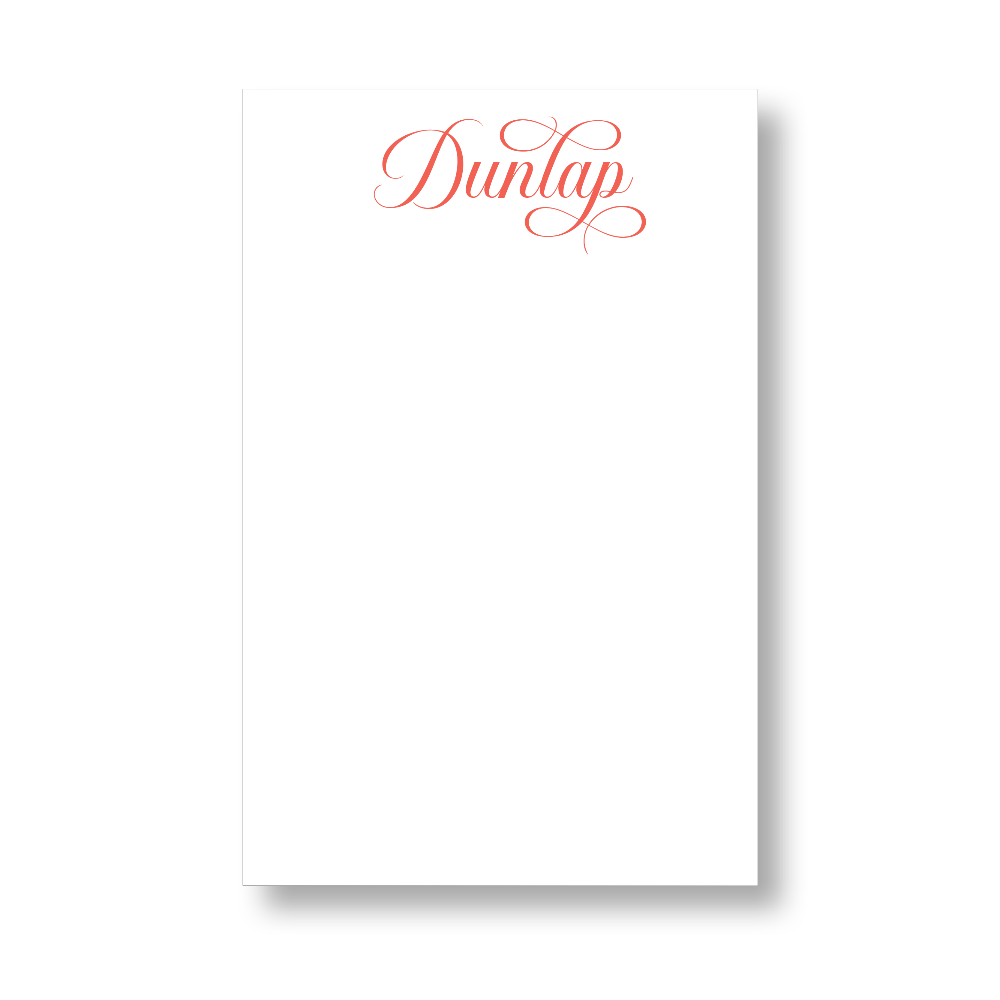 Fancy Script Notepad