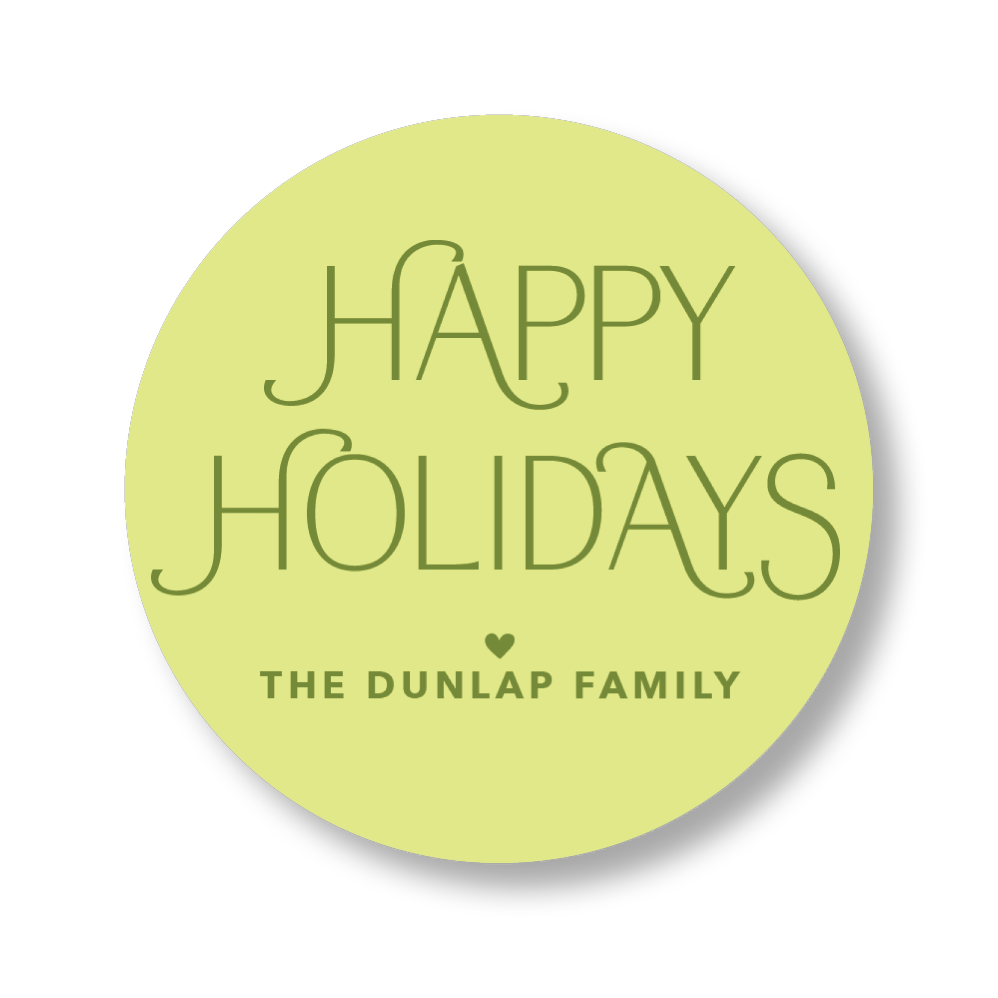 Happy Holidays Sticker