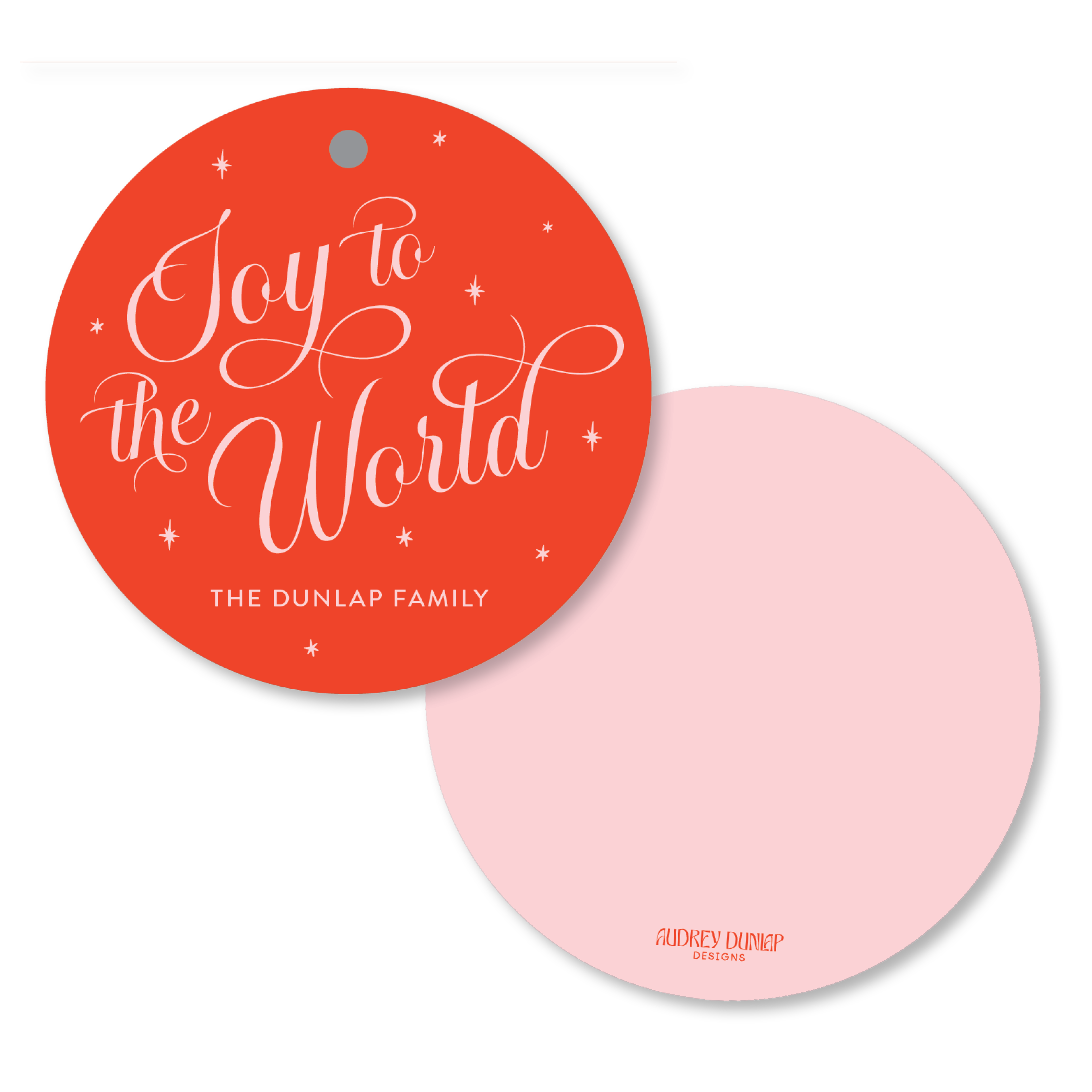 Joy To The World Round Tag
