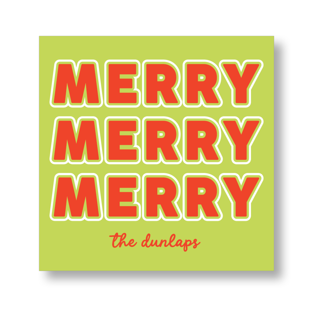 Merry Merry Merry Sticker