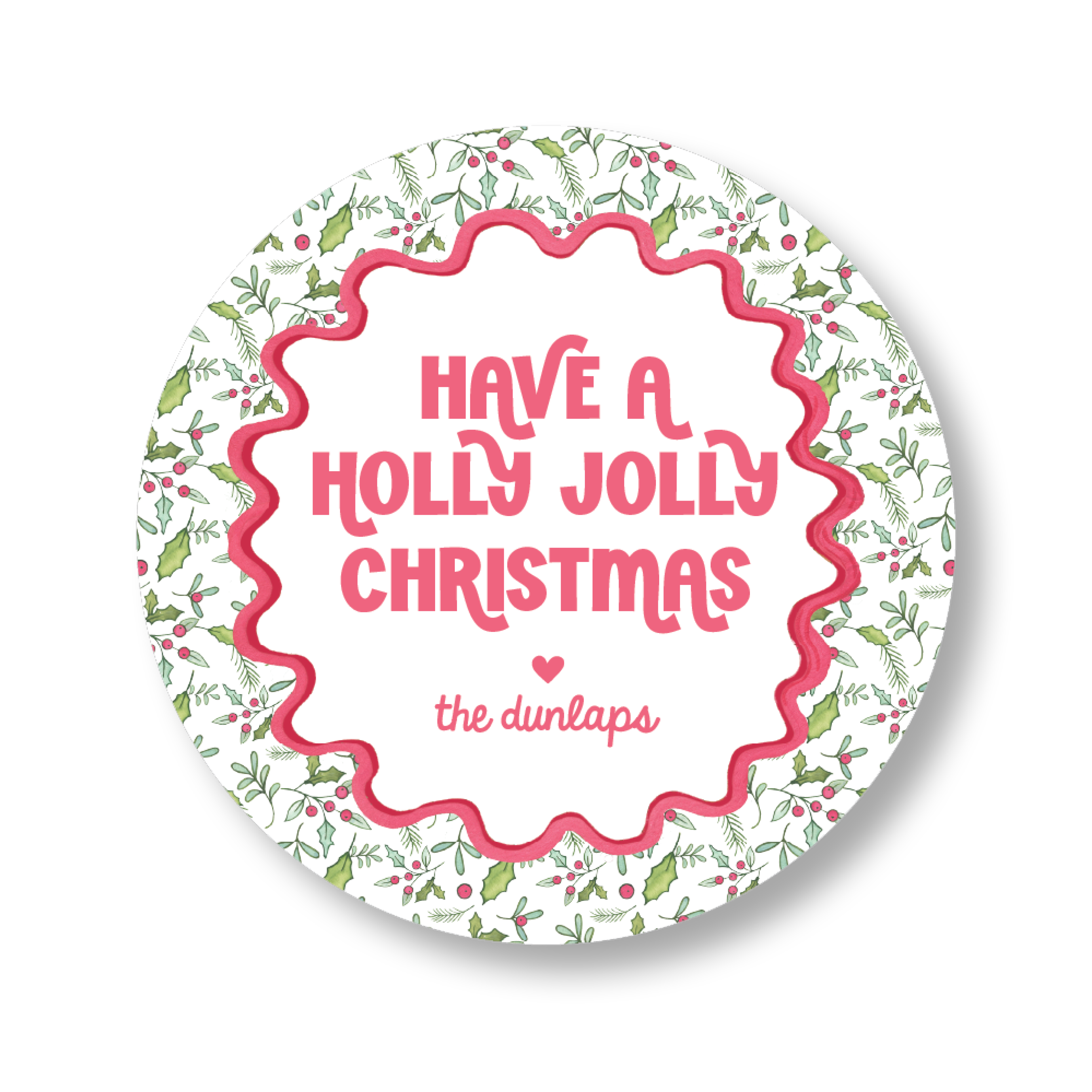 Holly Jolly Christmas Sticker