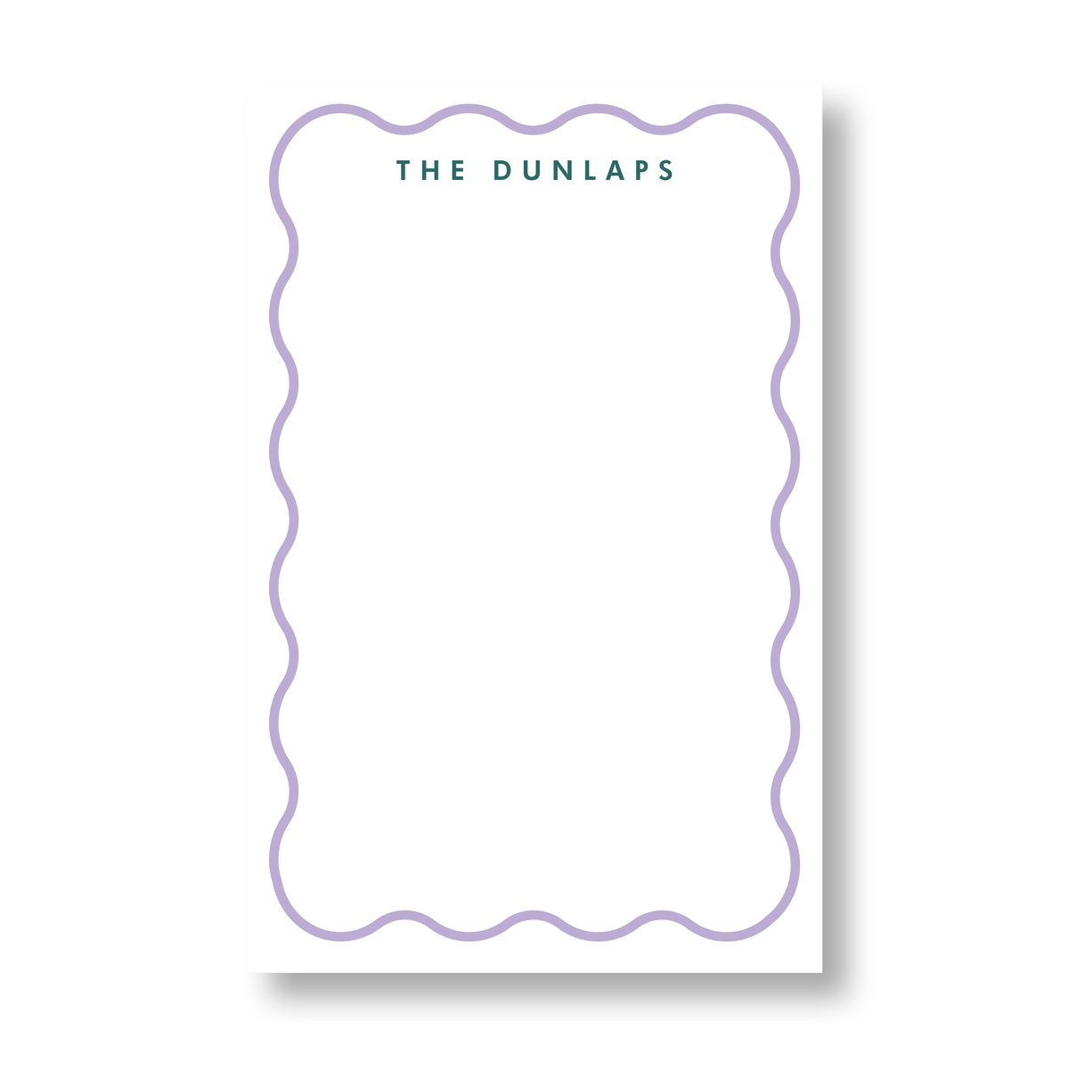Simple Notepad Border Wavy Border Notepad – Audrey Dunlap Designs