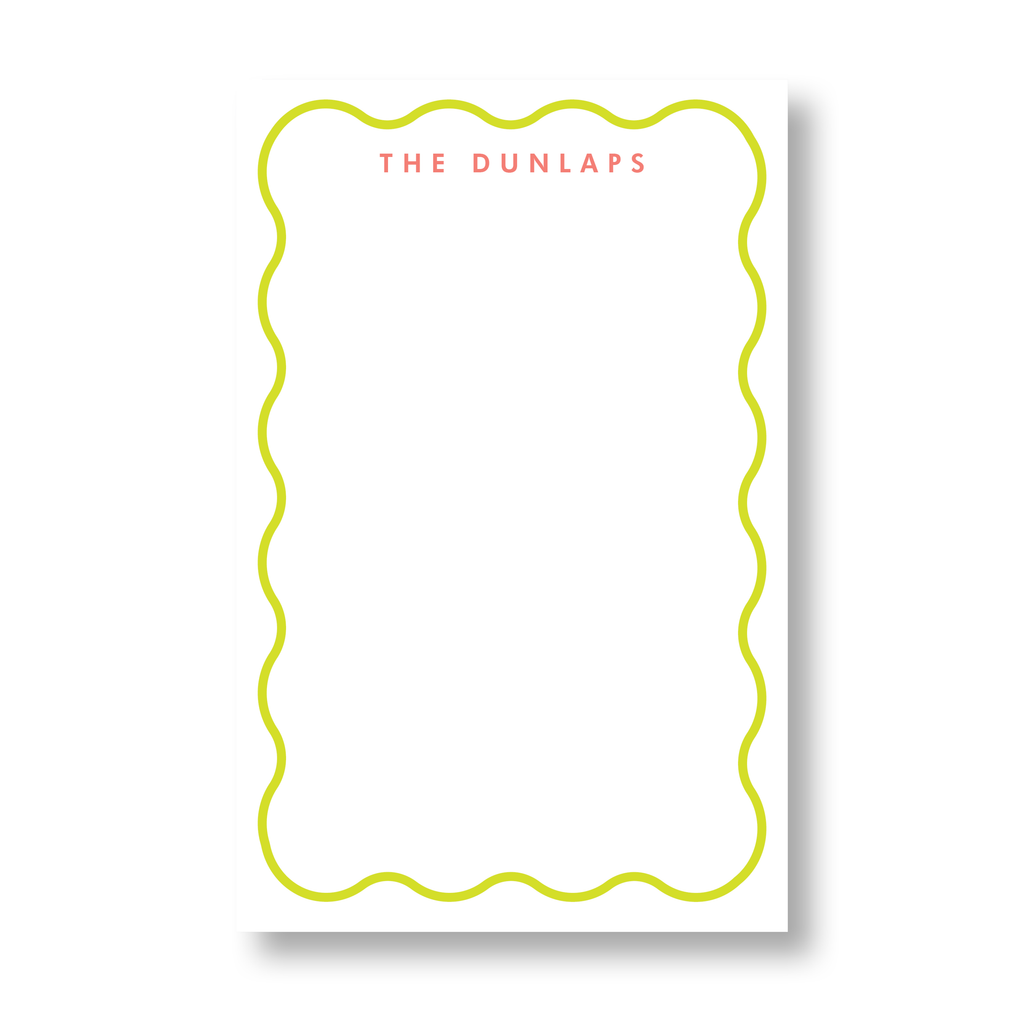 Wavy Border Notepad
