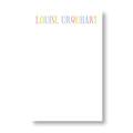 Multicolor Name Girl Notepad