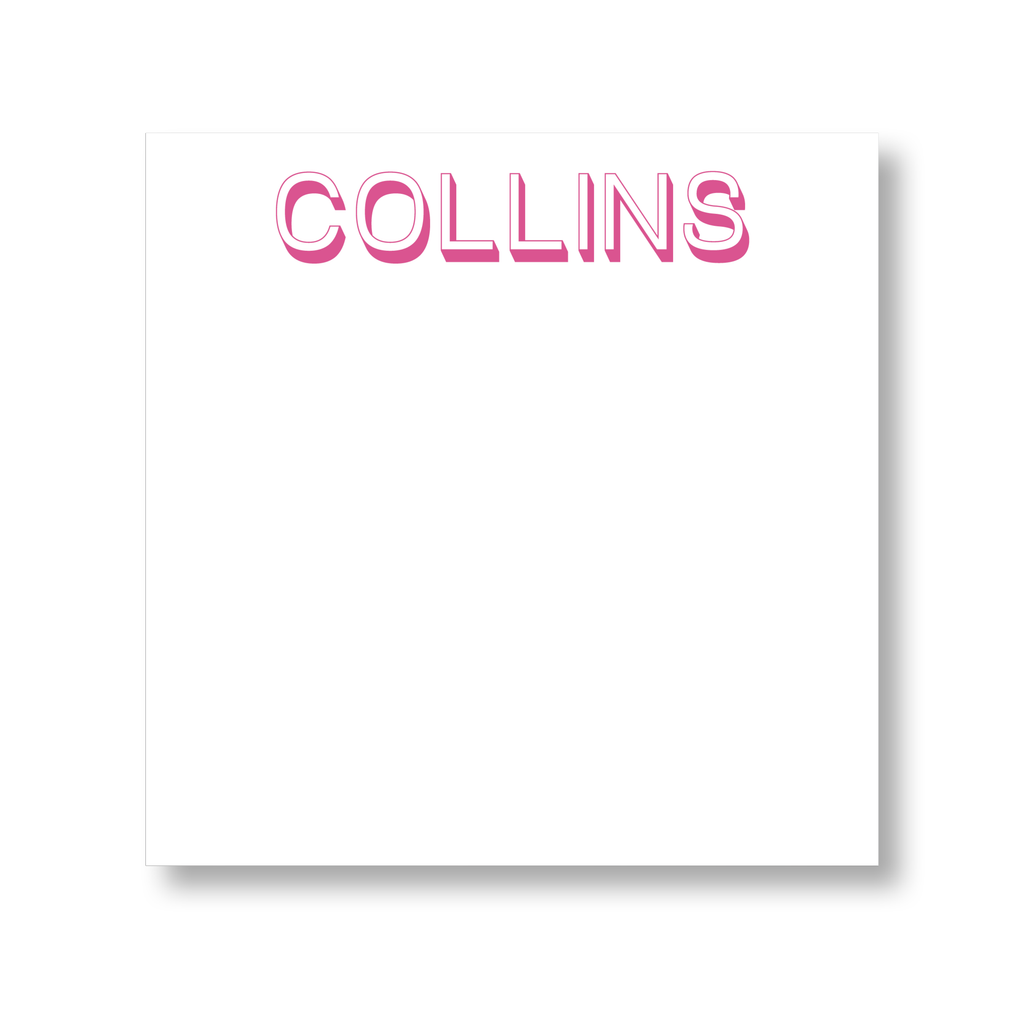 Thin Block Shadow Notepad