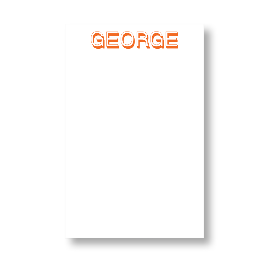 Thin Block Shadow Notepad