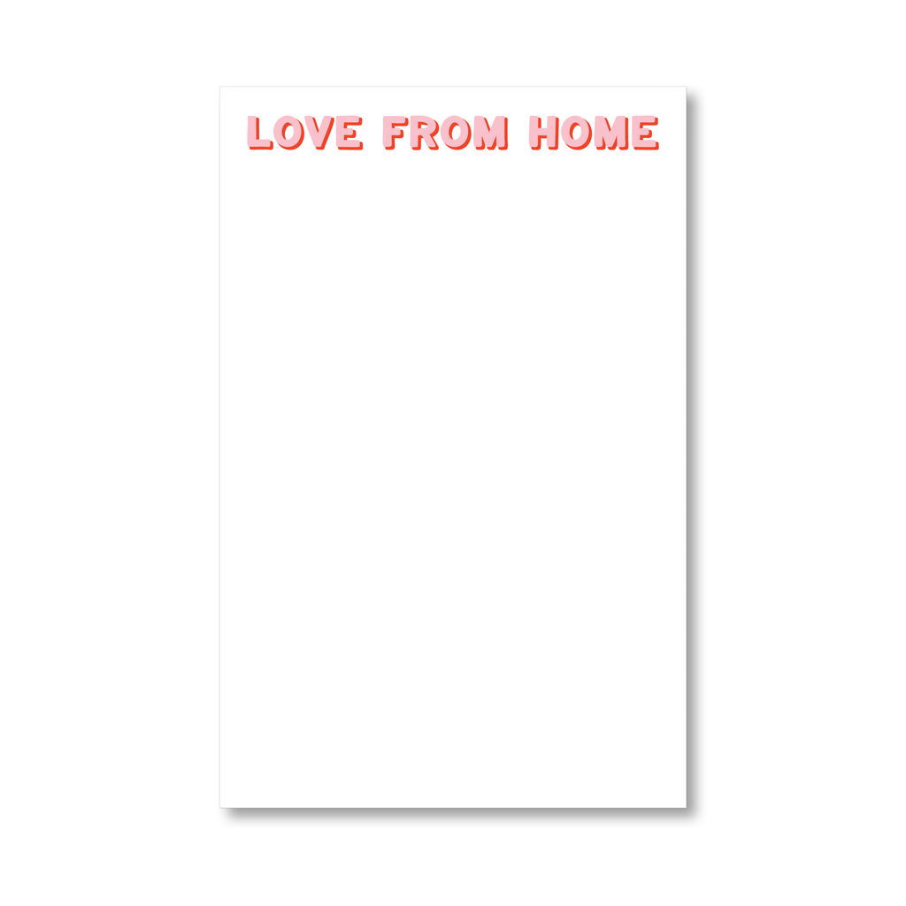 Love From Home Block Shadow Notepad
