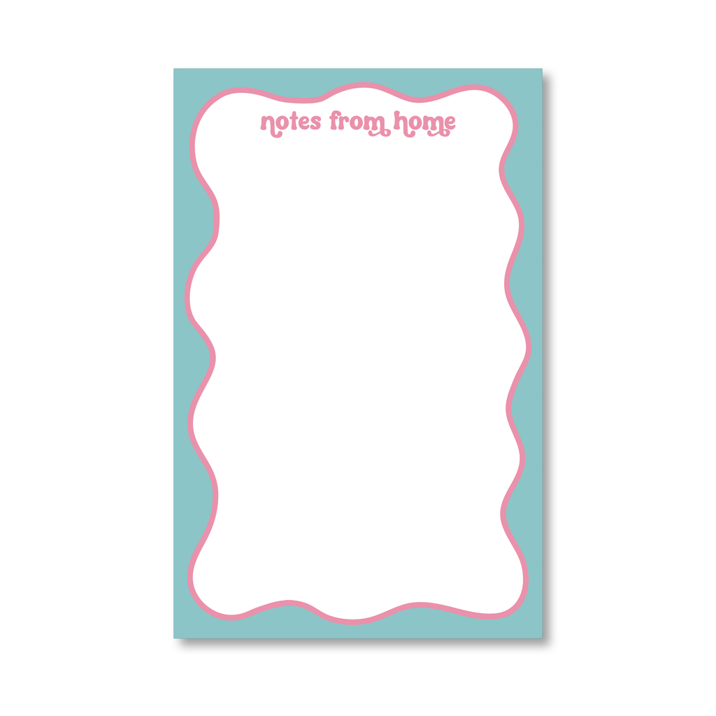 Notes from Home Wavy Notepad