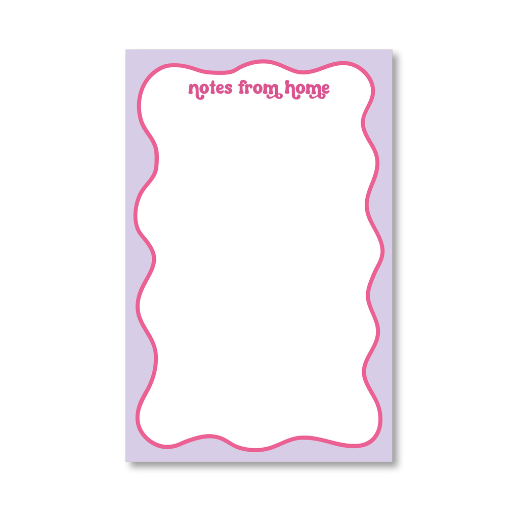 Notes from Home Wavy Notepad
