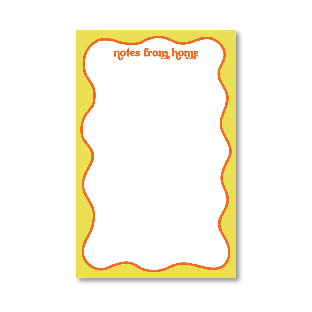 Notes from Home Wavy Notepad