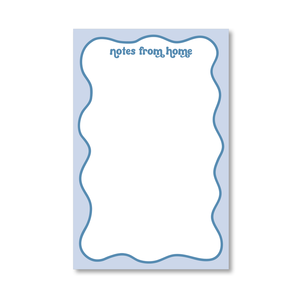 Notes from Home Wavy Notepad
