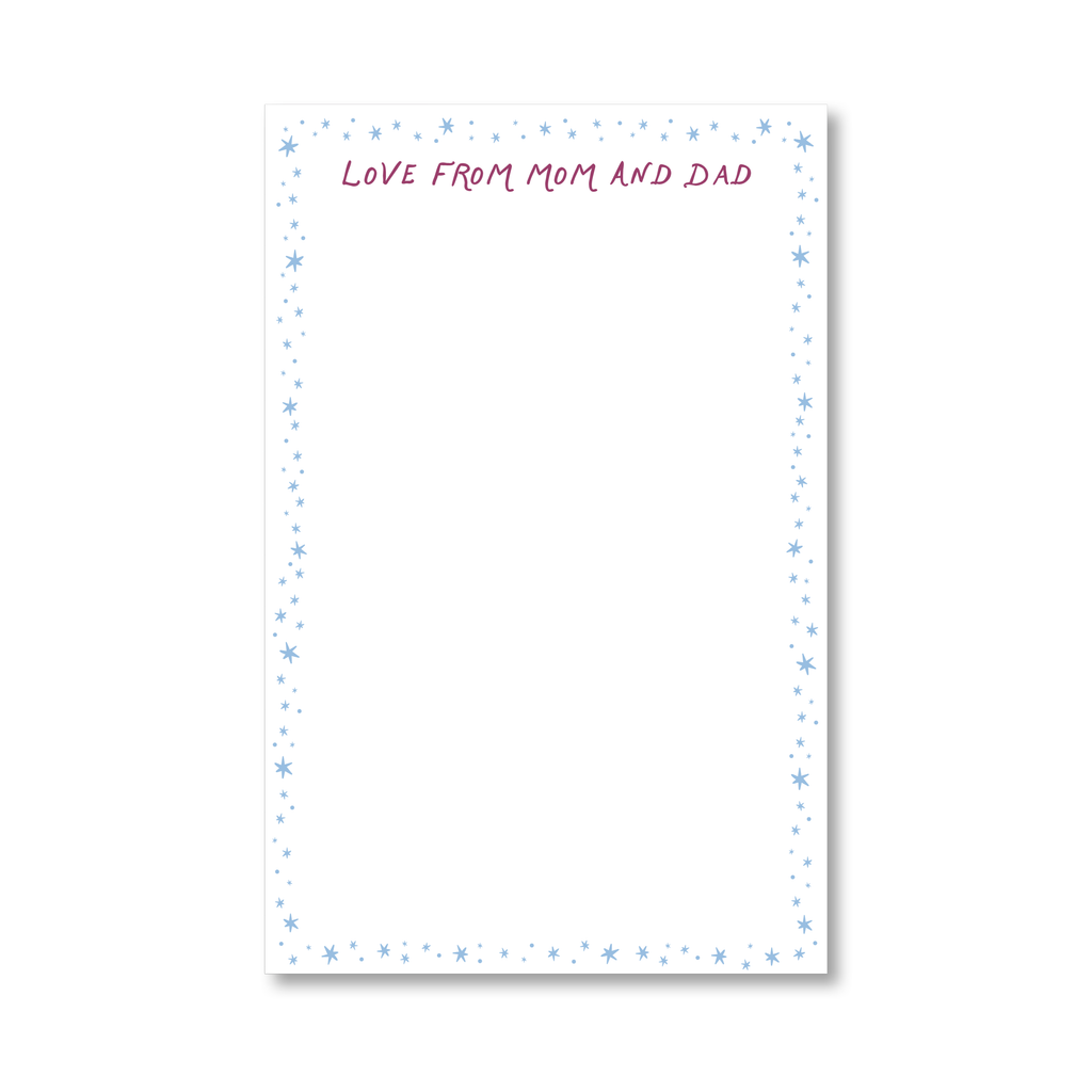 Hello From Home Stars Notepad