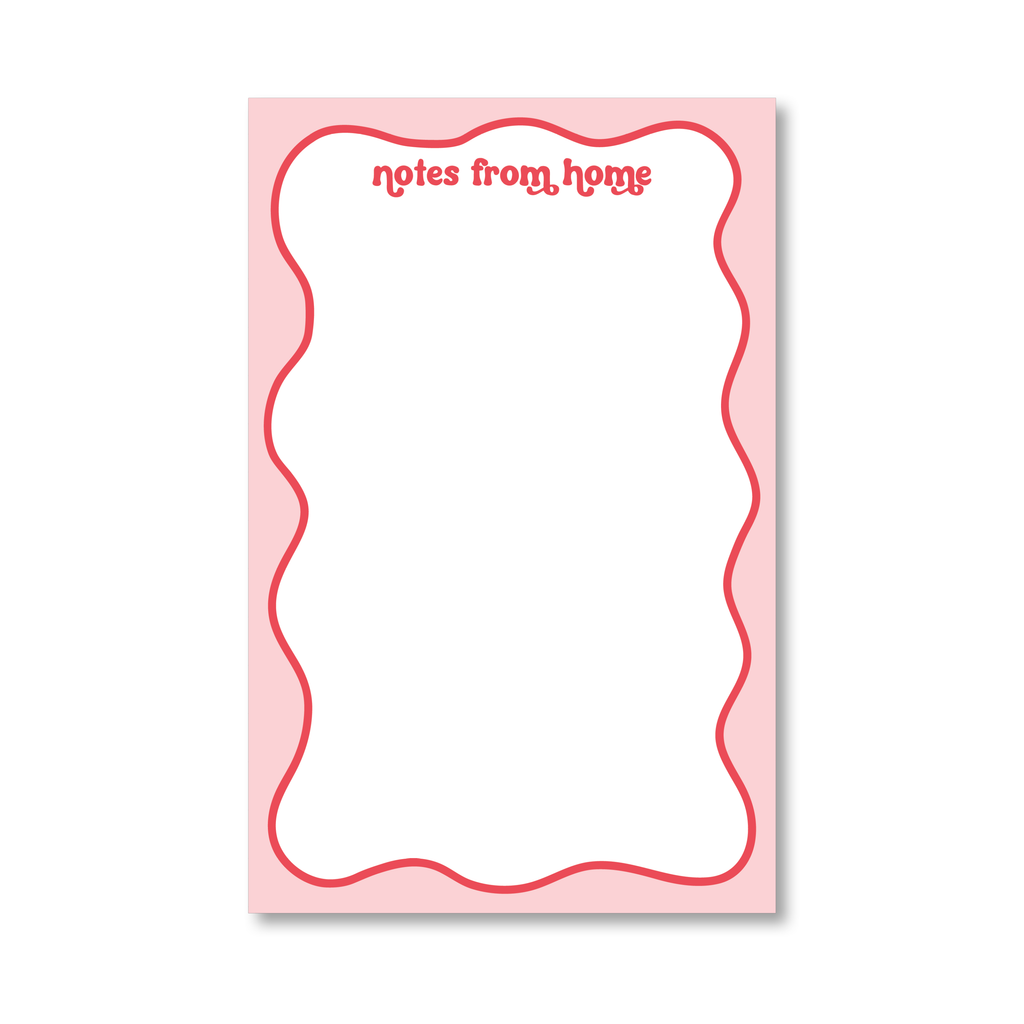 Notes from Home Wavy Notepad