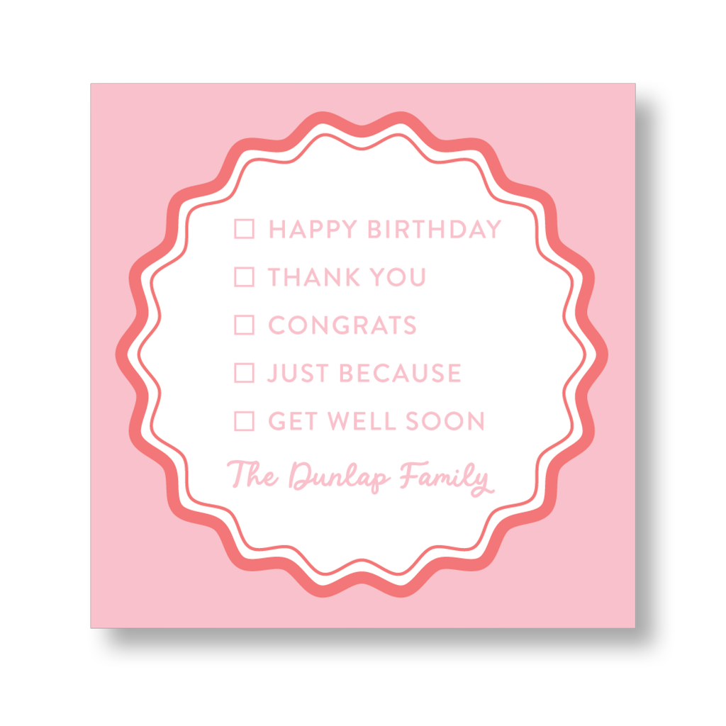 Occasions Check Box Sticker