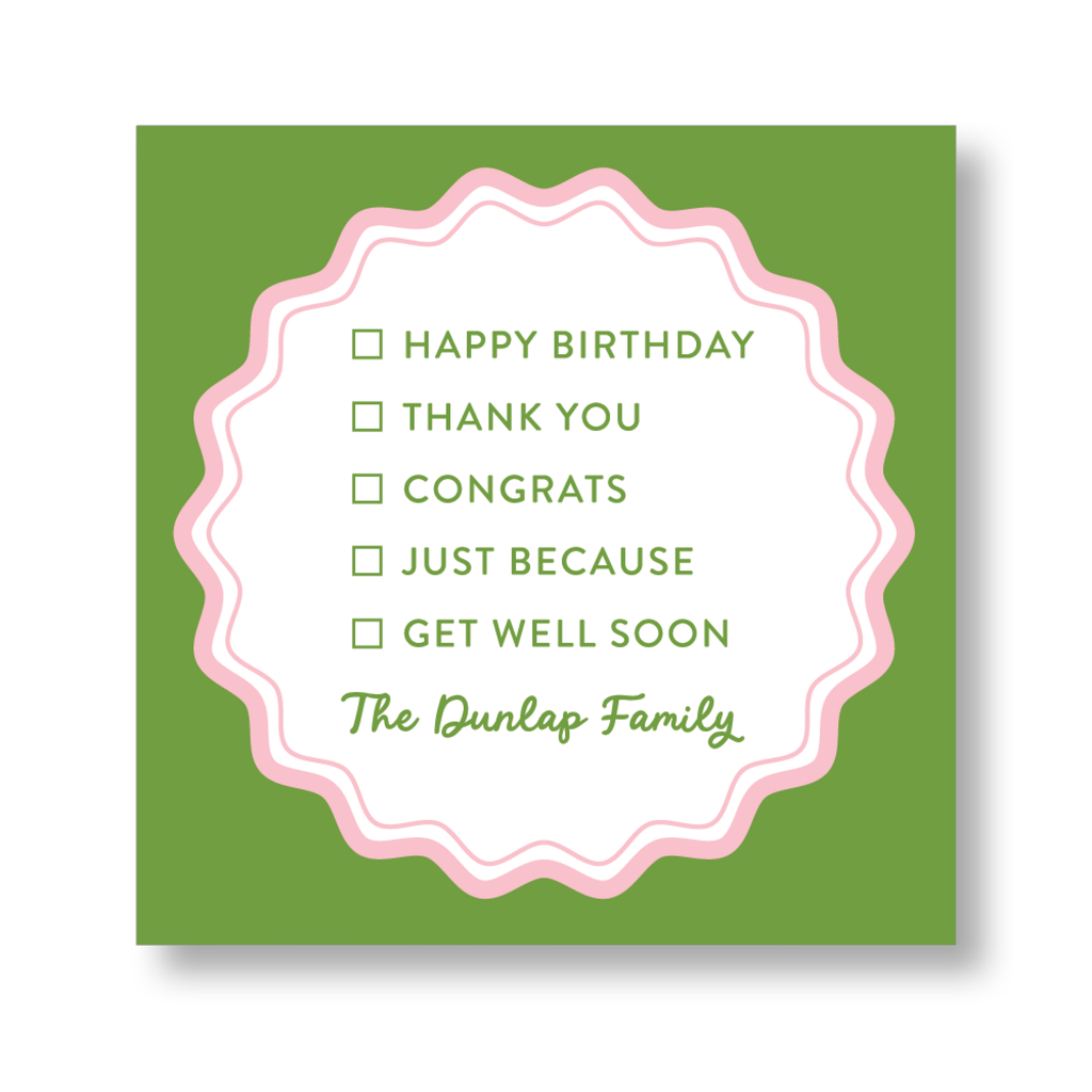 Occasions Check Box Sticker