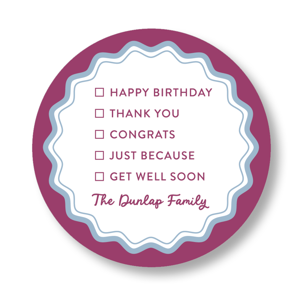 Occasions Check Box Sticker