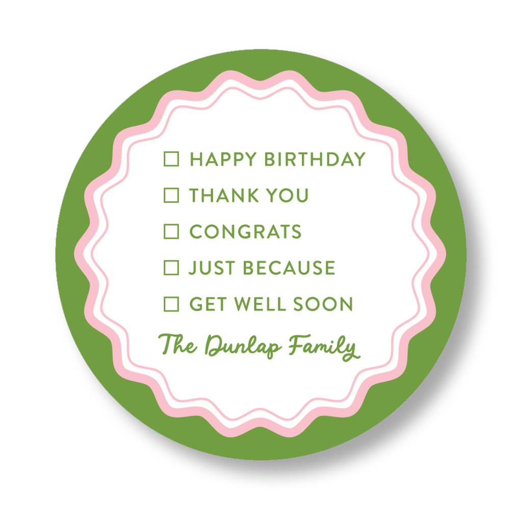 Occasions Check Box Sticker