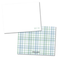 Plaid Boys Initials Stationery
