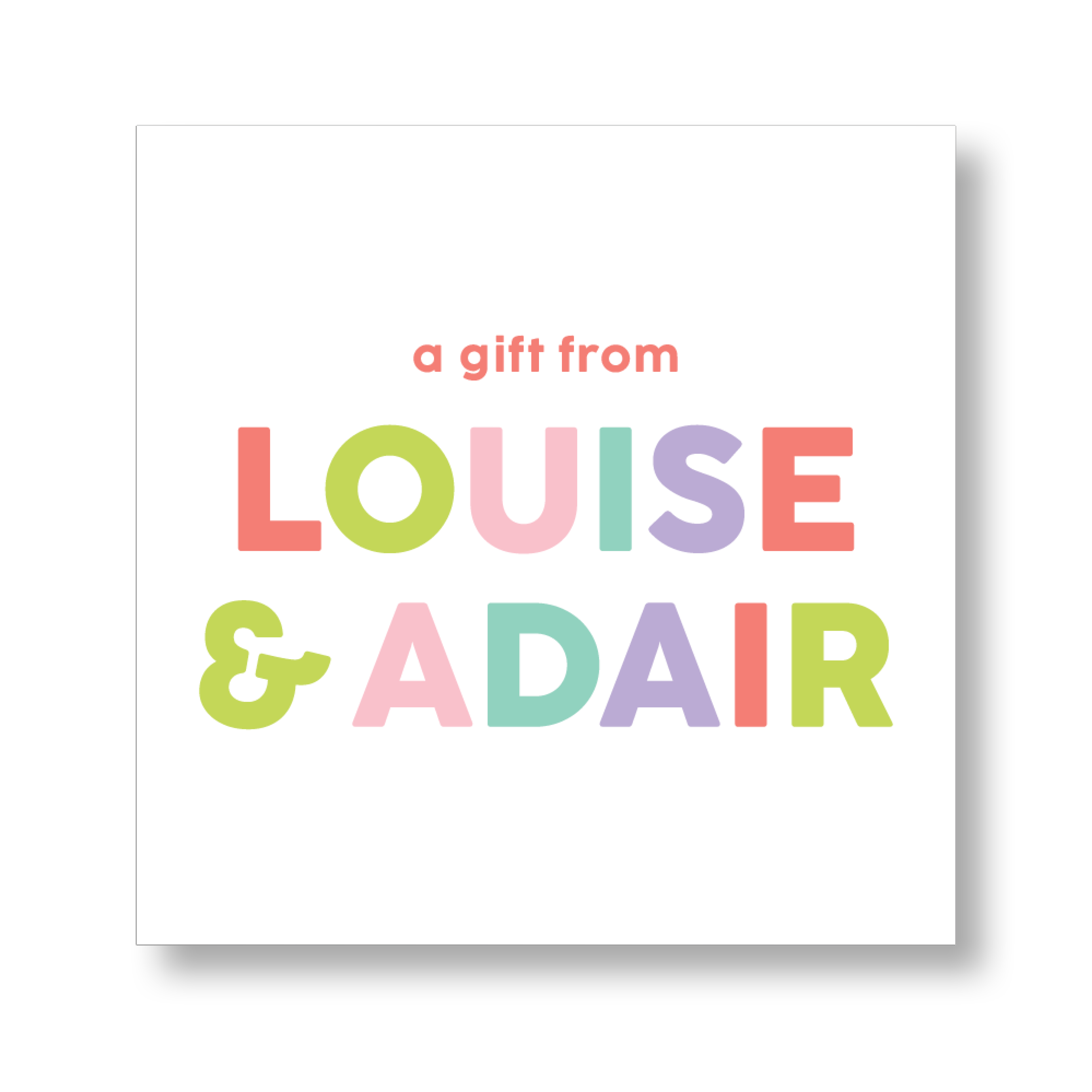 Sibling Names Sticker