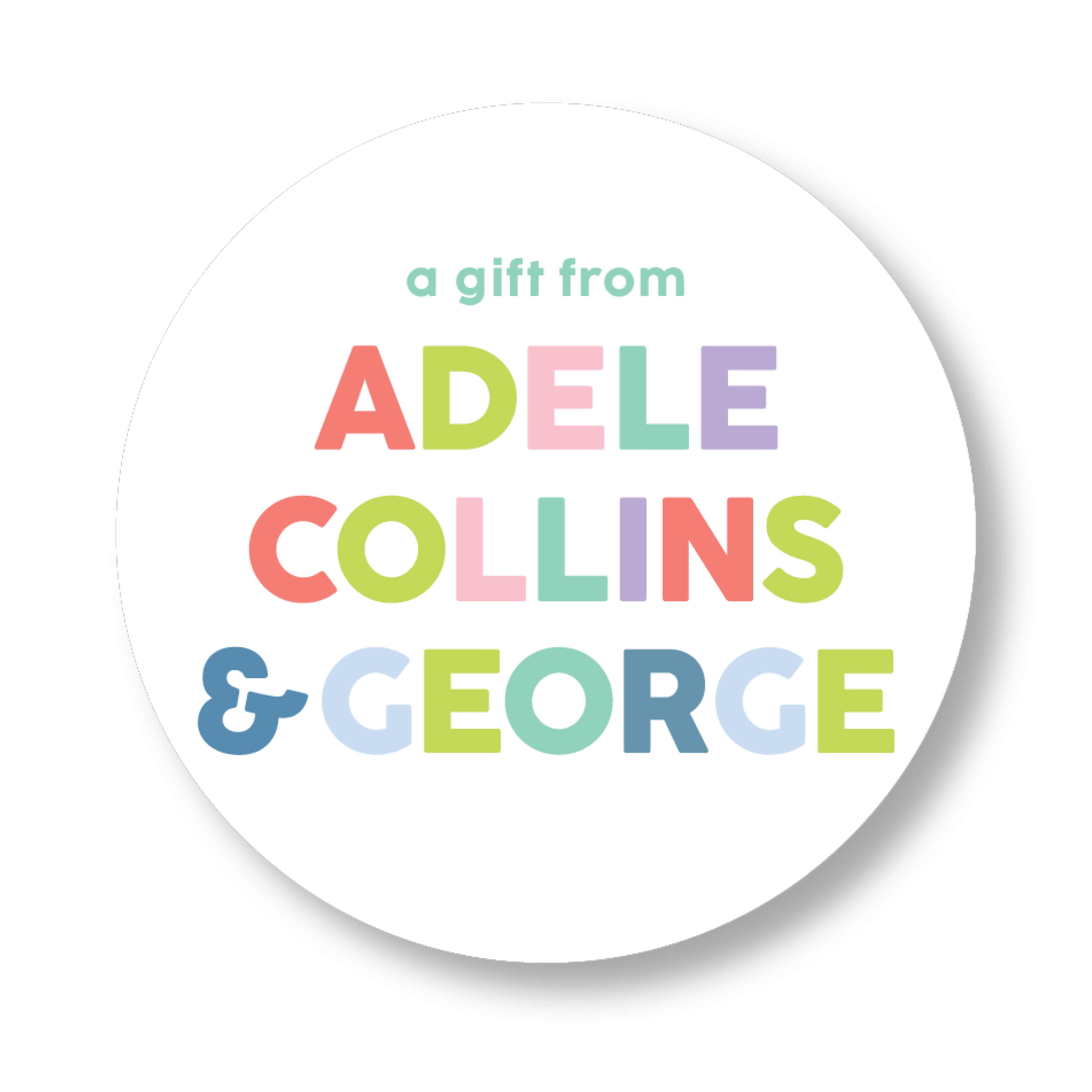 Sibling Names Sticker