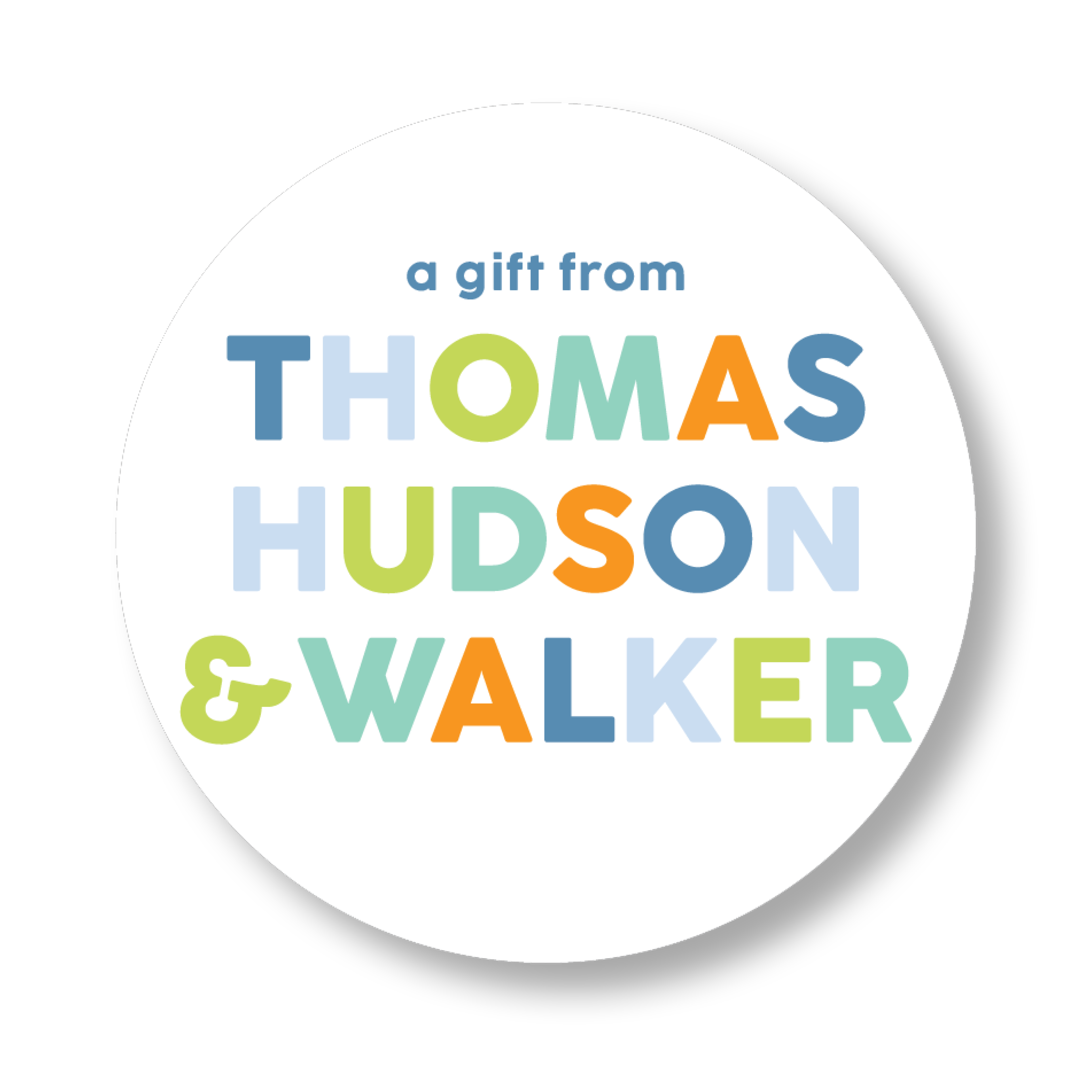 Sibling Names Sticker