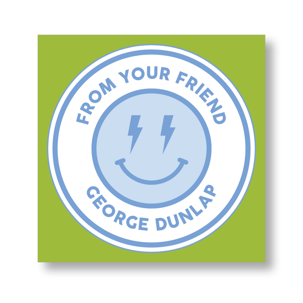 Smiley Face Boy Sticker