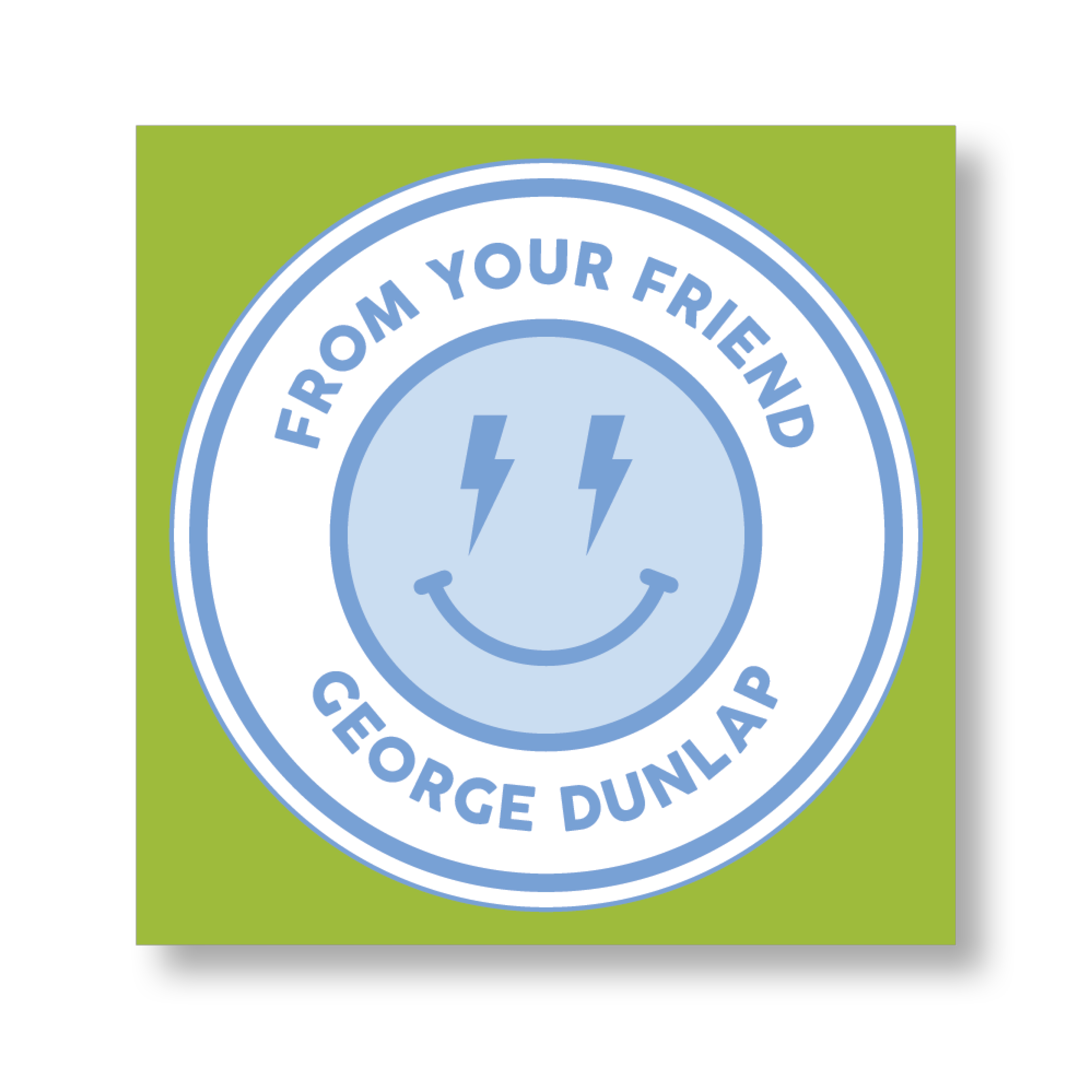 Smiley Face Boy Sticker