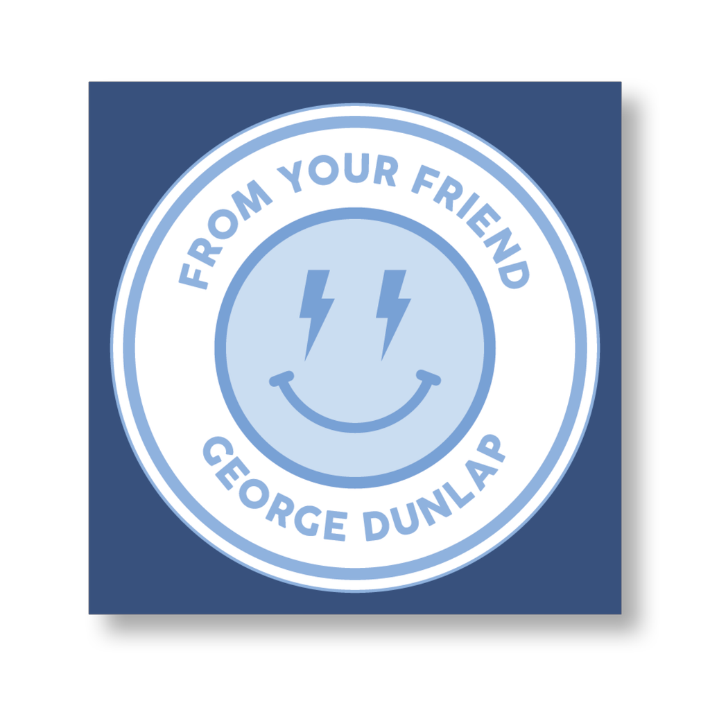 Smiley Face Boy Sticker