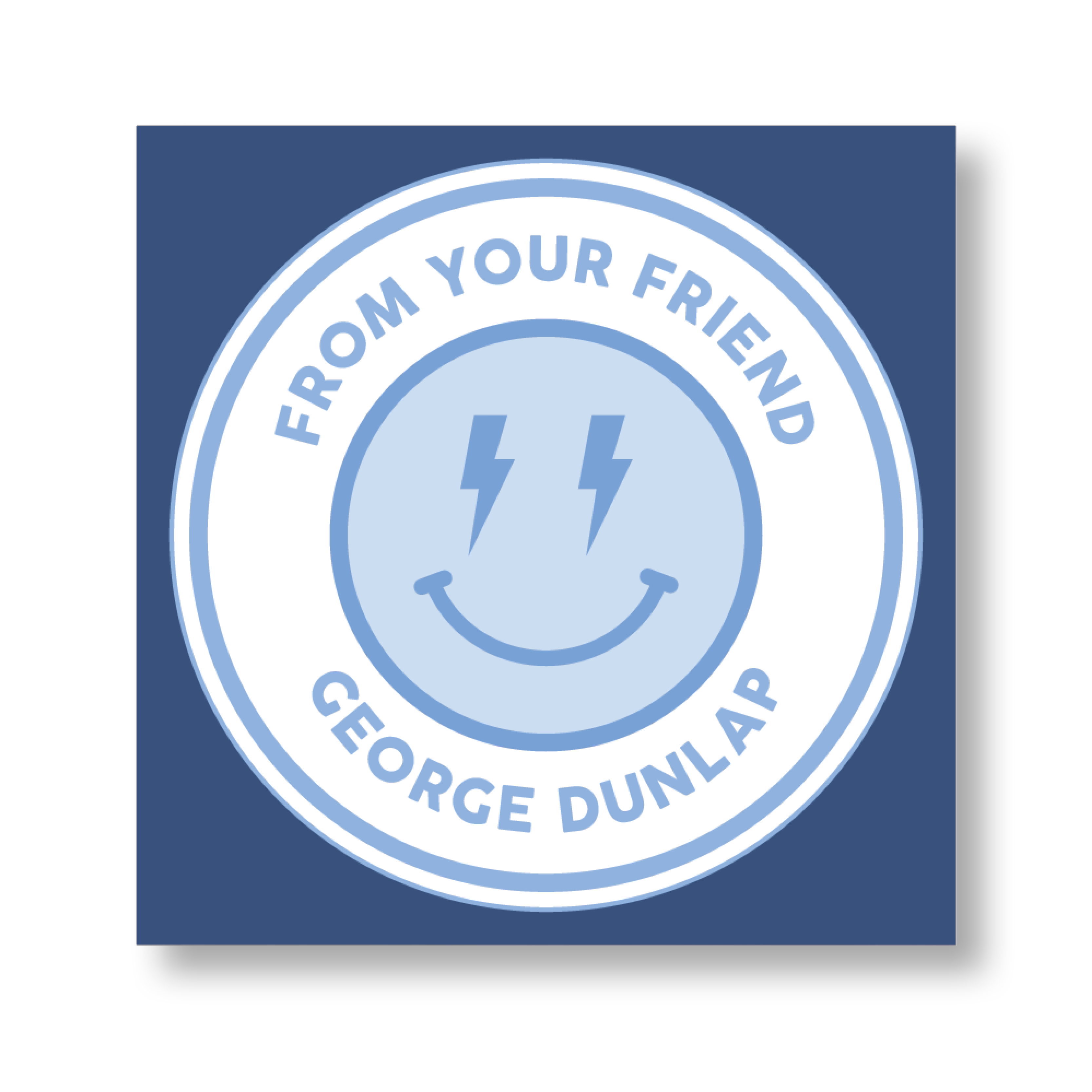 Smiley Face Boy Sticker