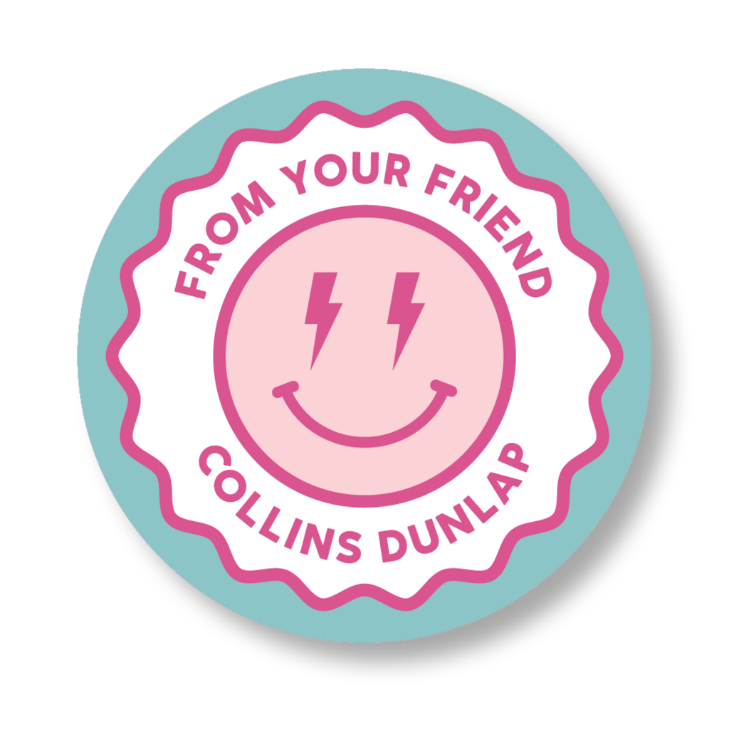 Smiley Face Girl Sticker