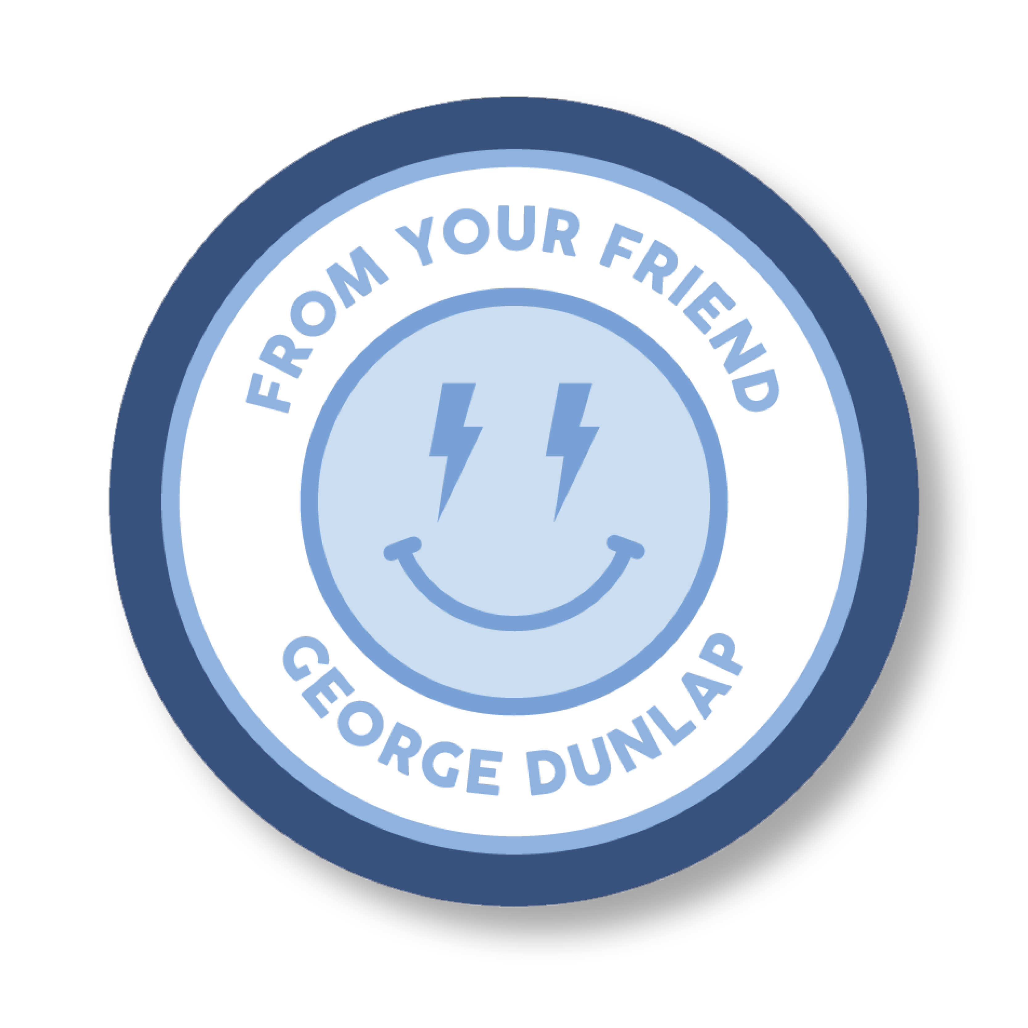 Smiley Face Boy Sticker