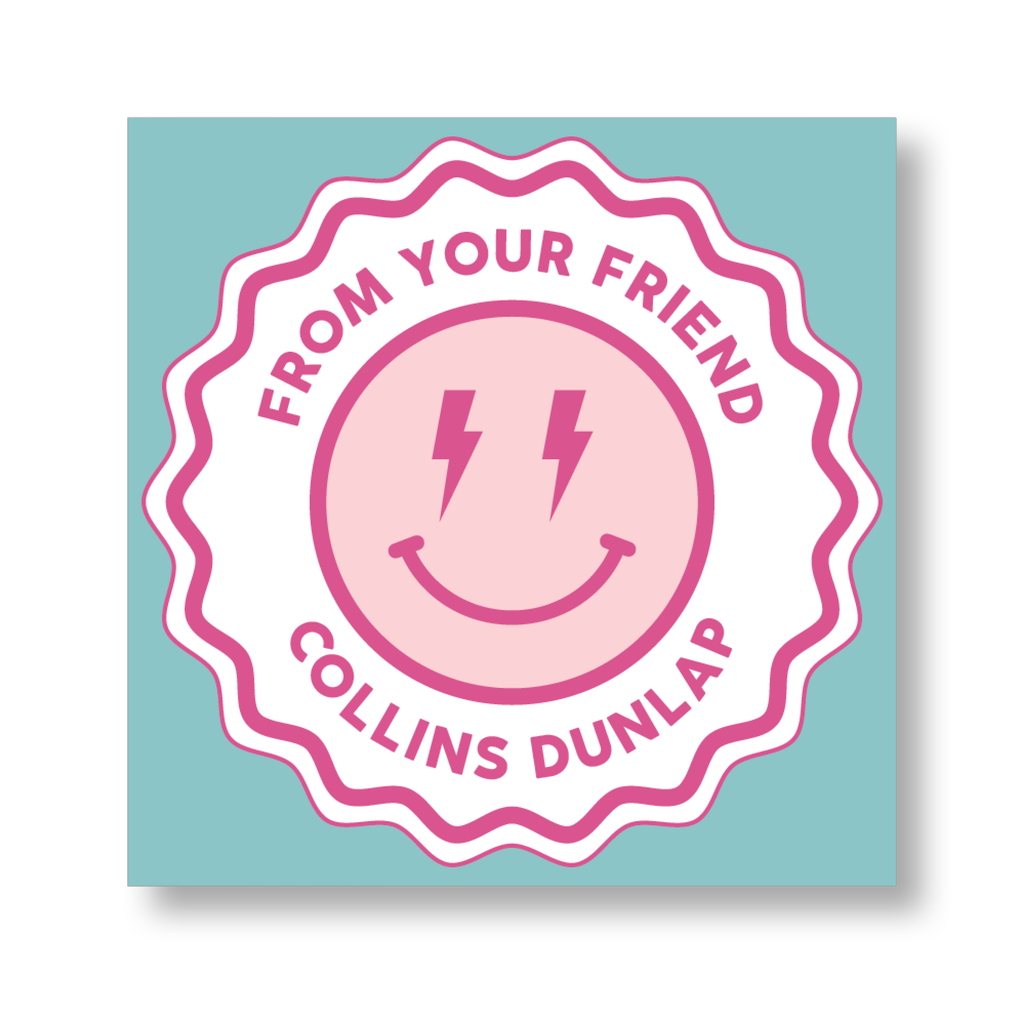 Smiley Face Girl Sticker