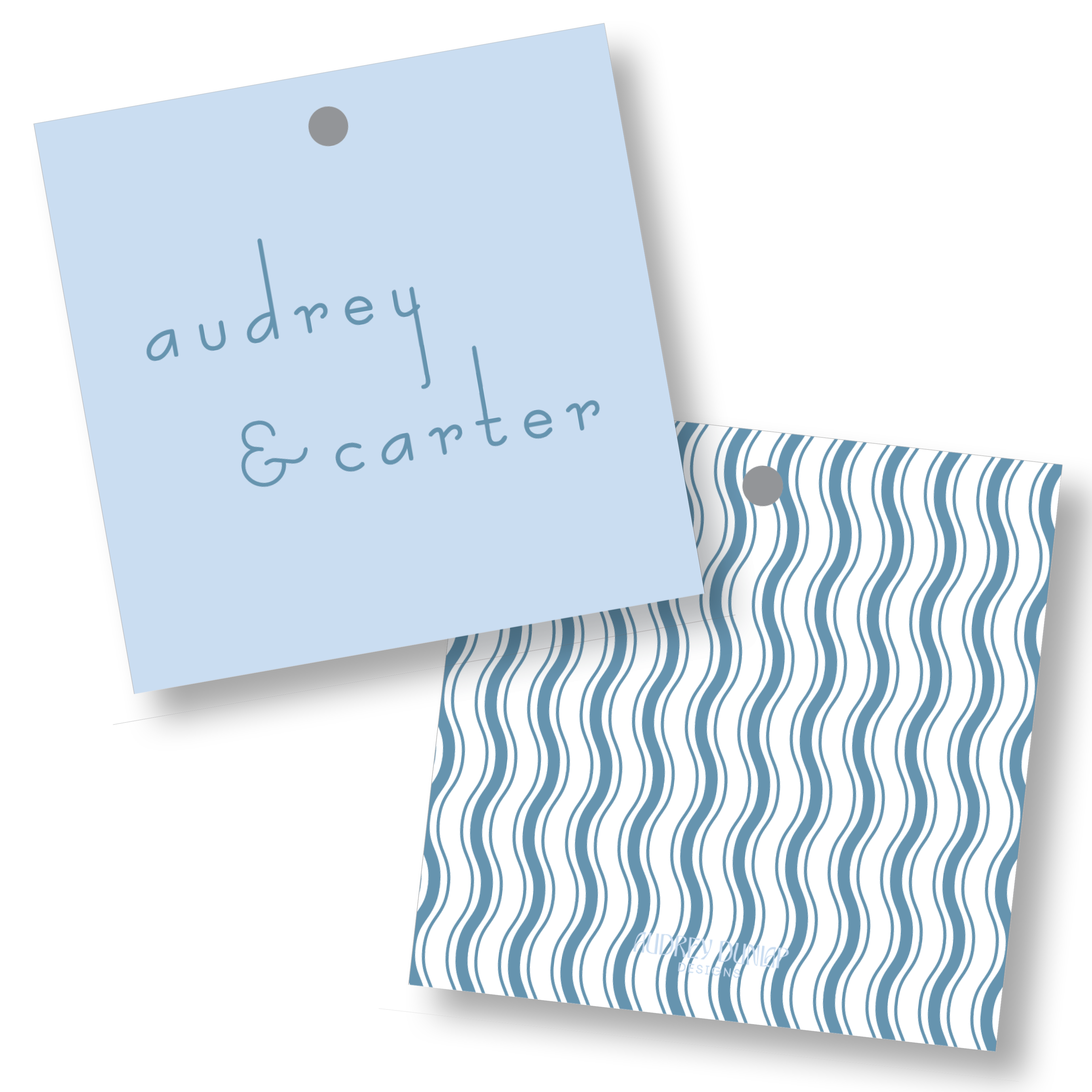 Long Tail Sans Serif Square Tag