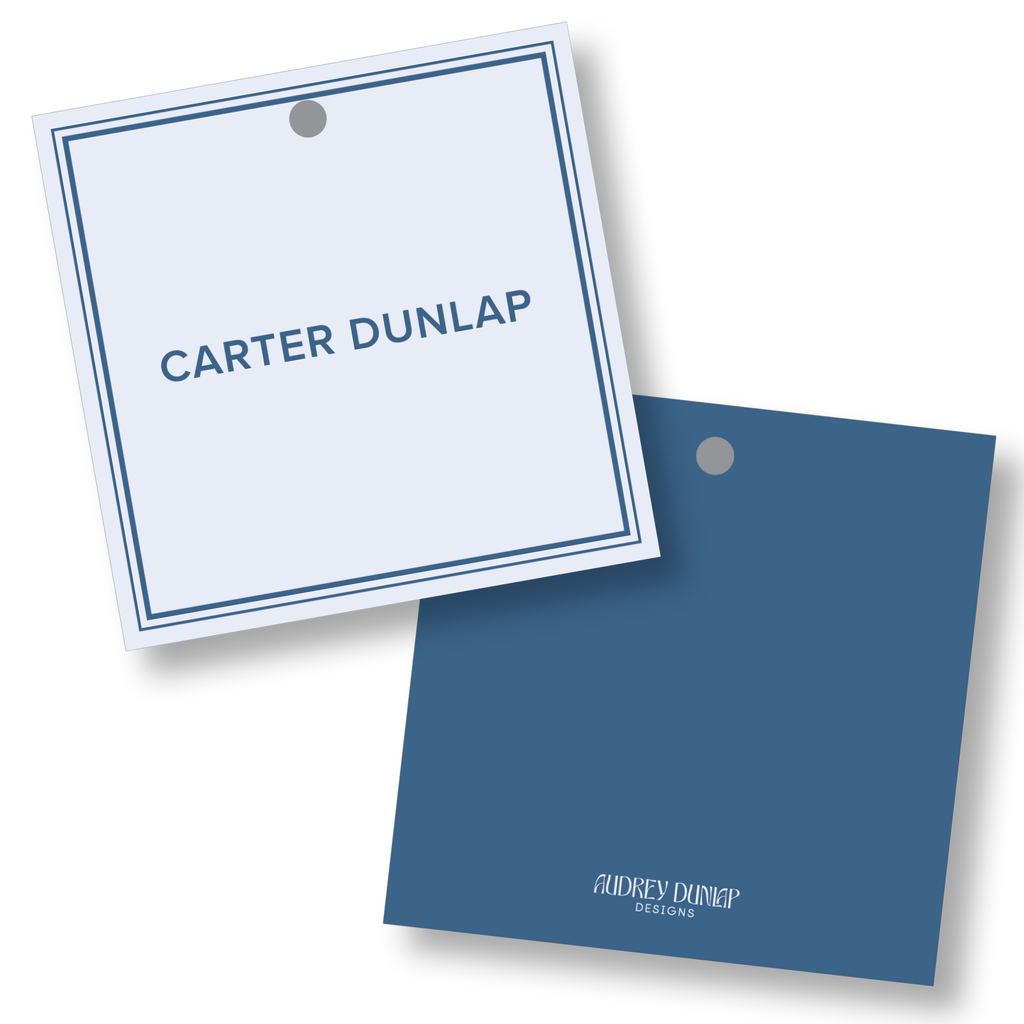 Sans Serif Simple Border Square Tag