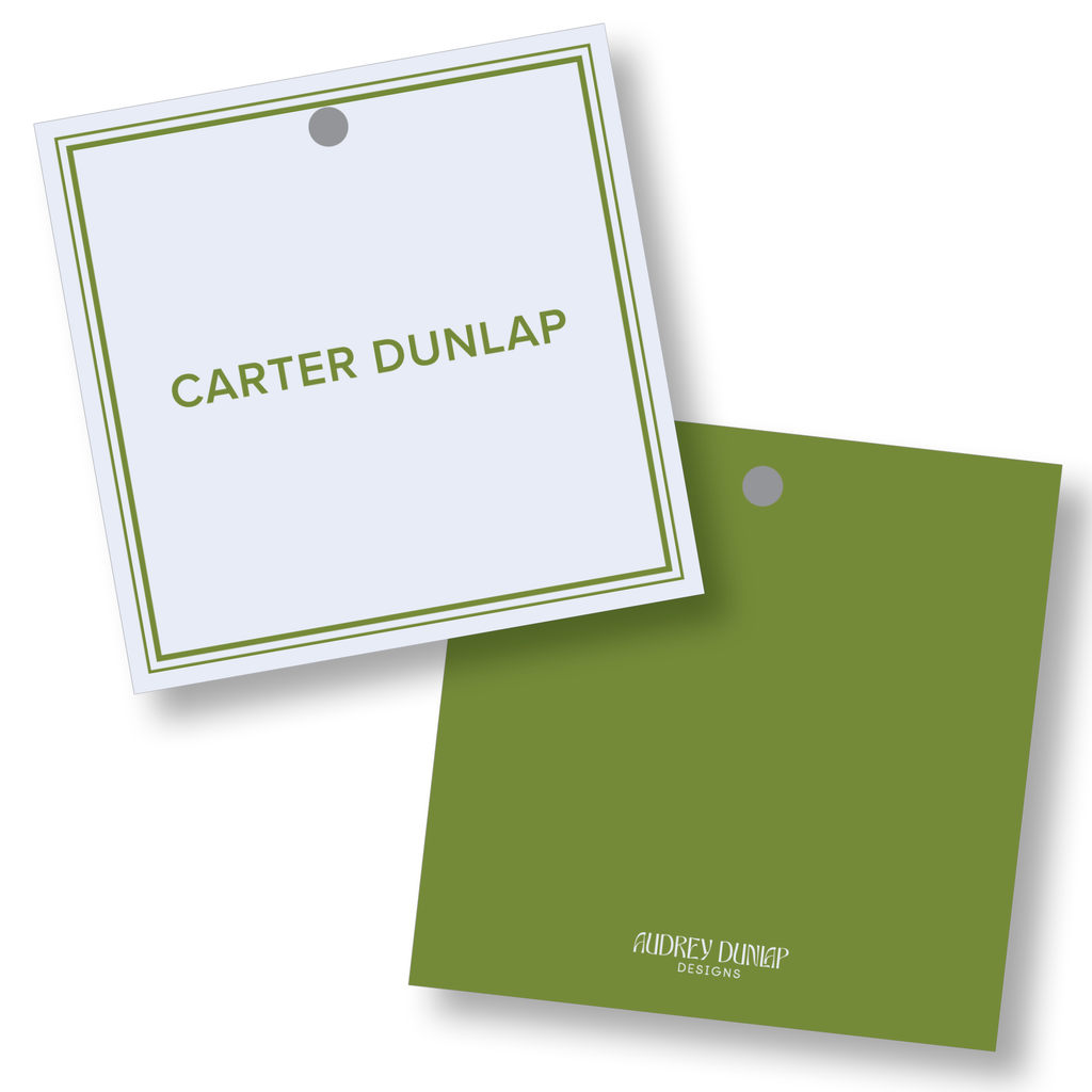 Sans Serif Simple Border Square Tag