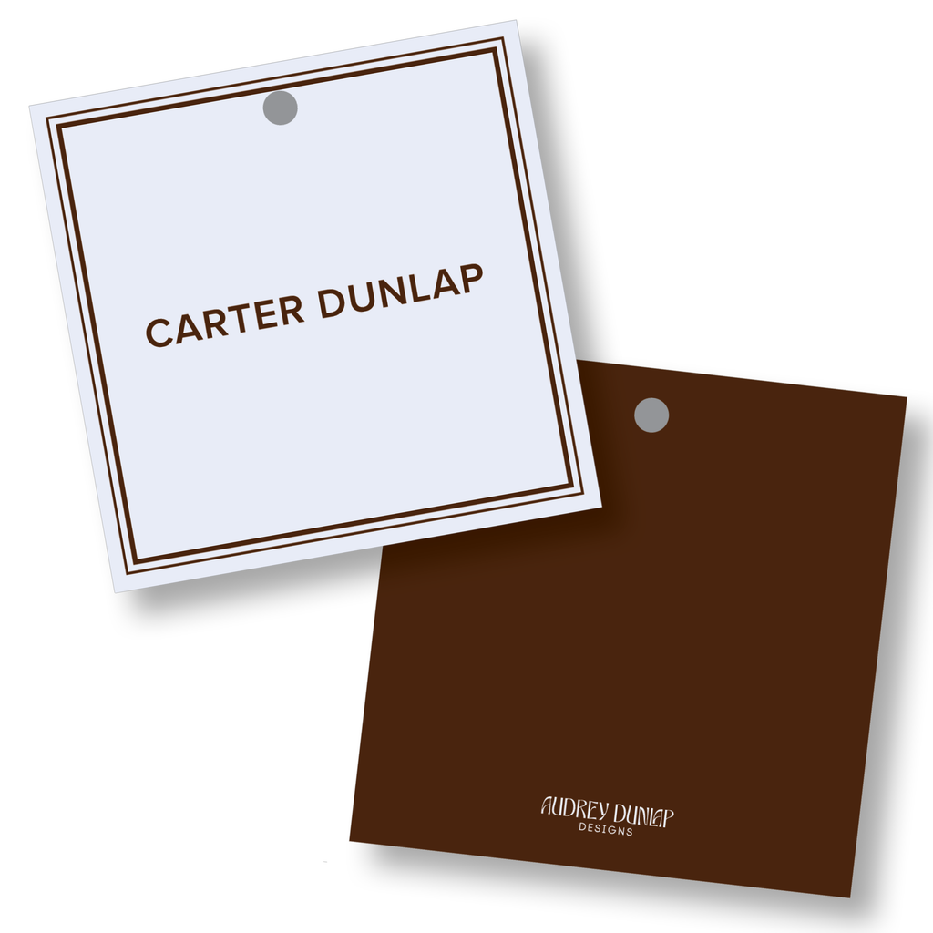 Sans Serif Simple Border Square Tag
